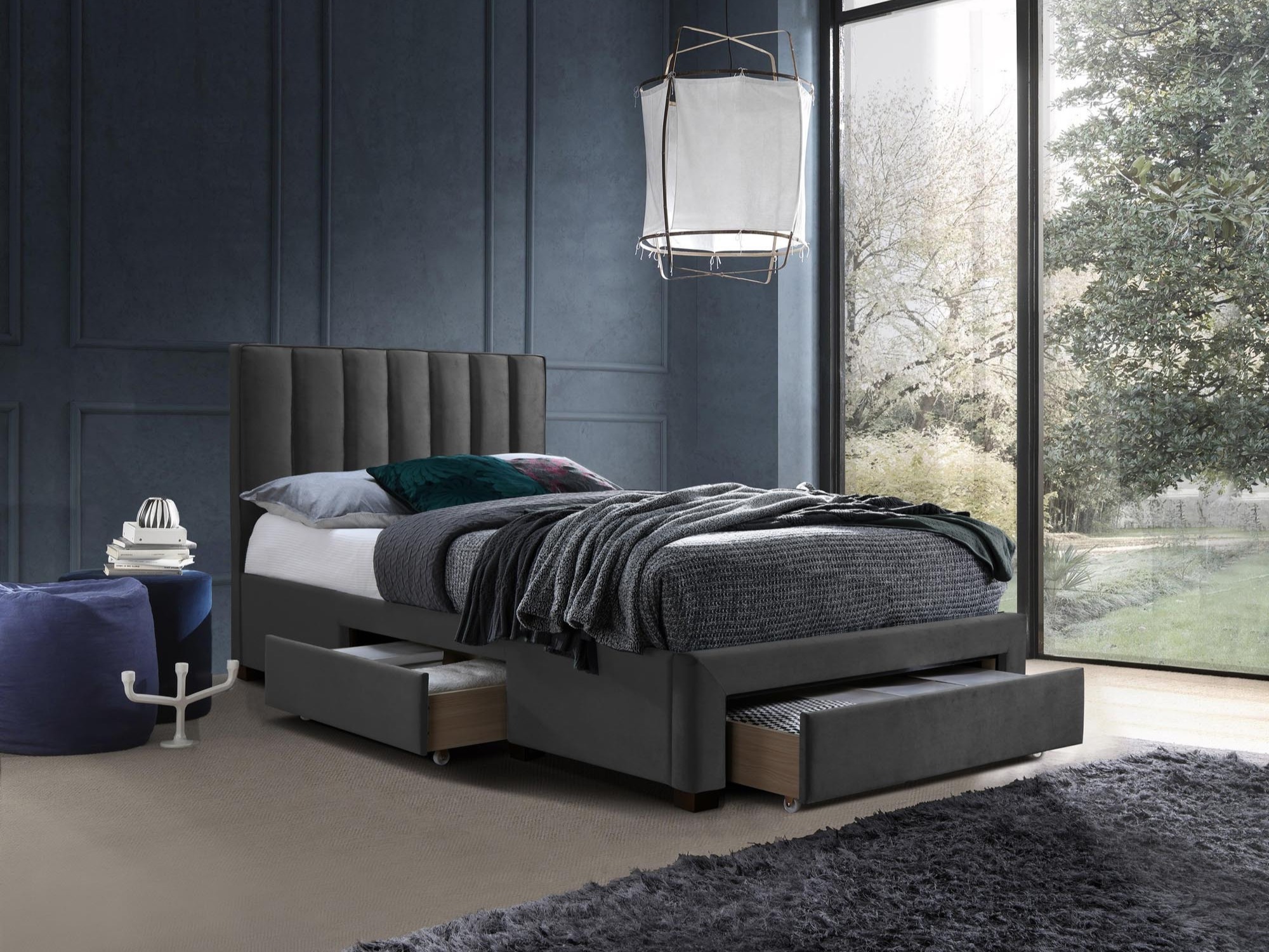 Letto Houston Fides (Grigio)