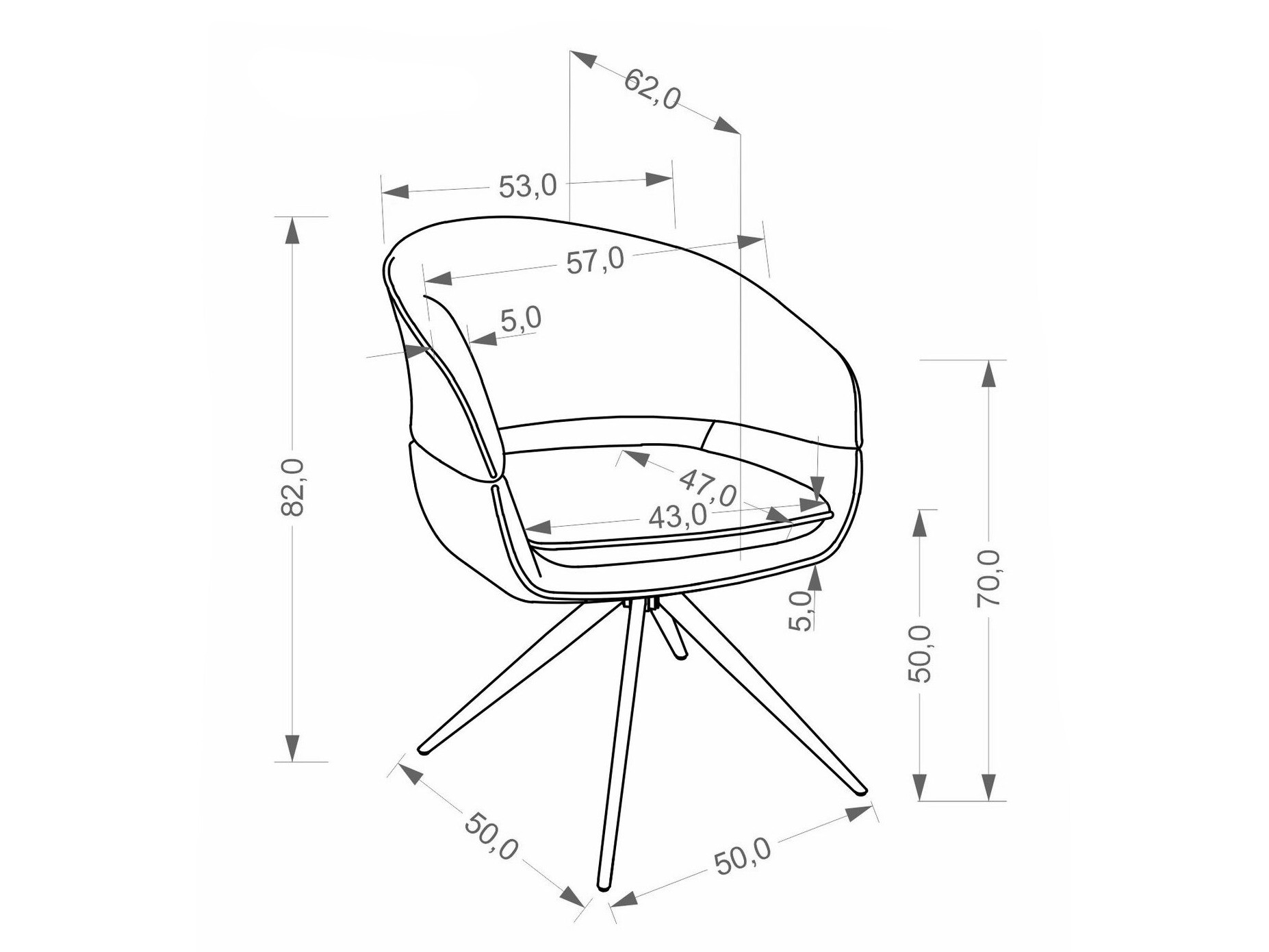 Sedia Houston 2154 (Monte 11)