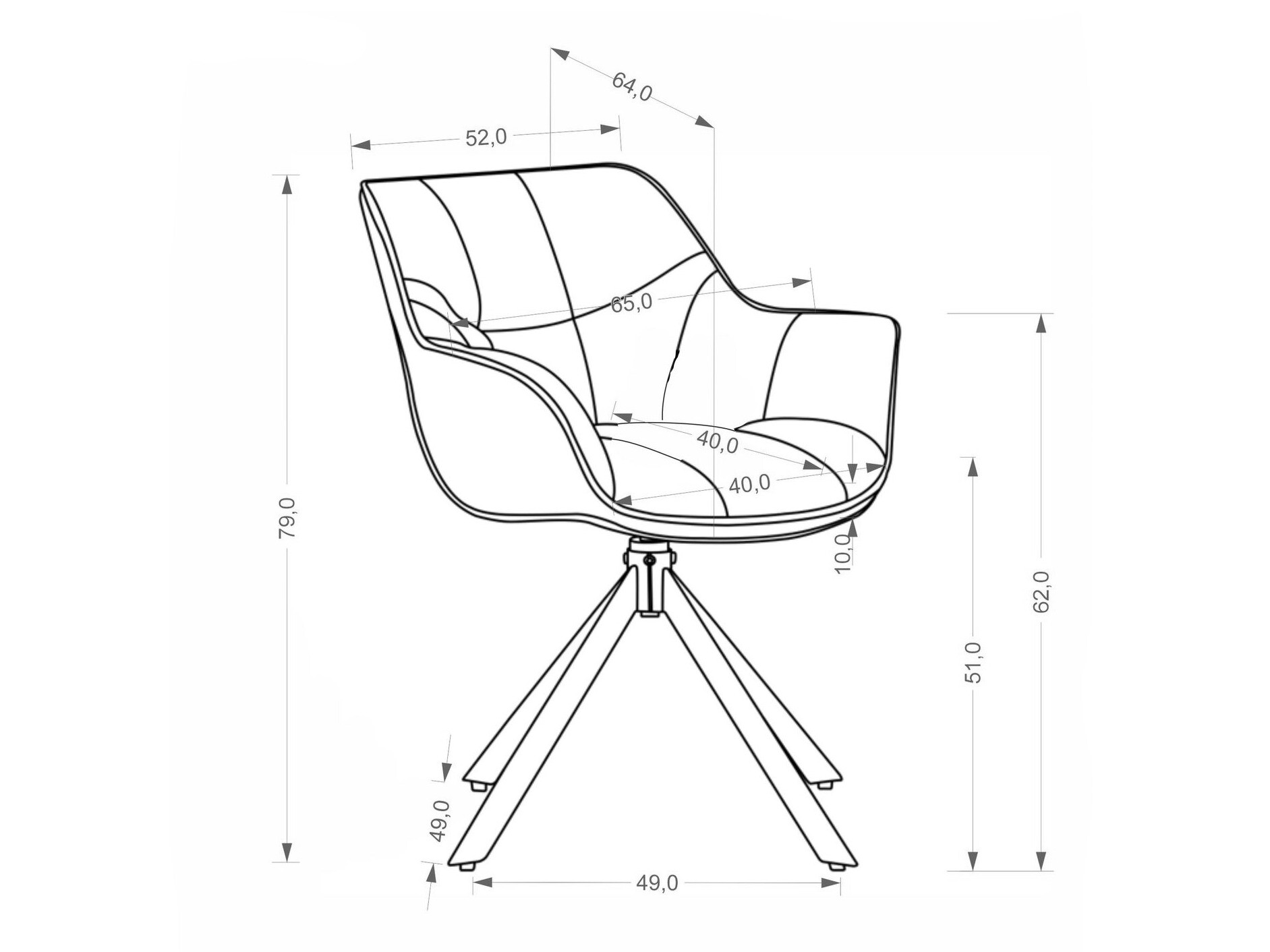 Sedia Houston 2155 (Mavel 14)