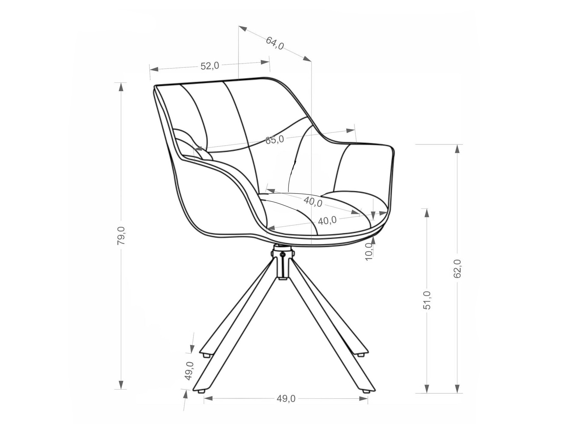 Sedia Houston 2155 (Mavel 38)