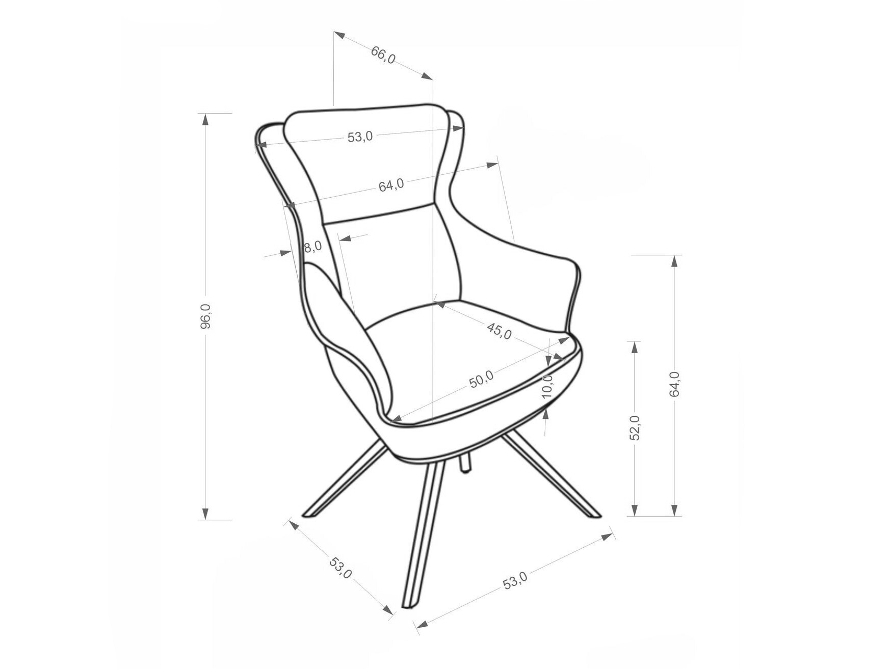 Sedia Houston 2156 (Raven 38)