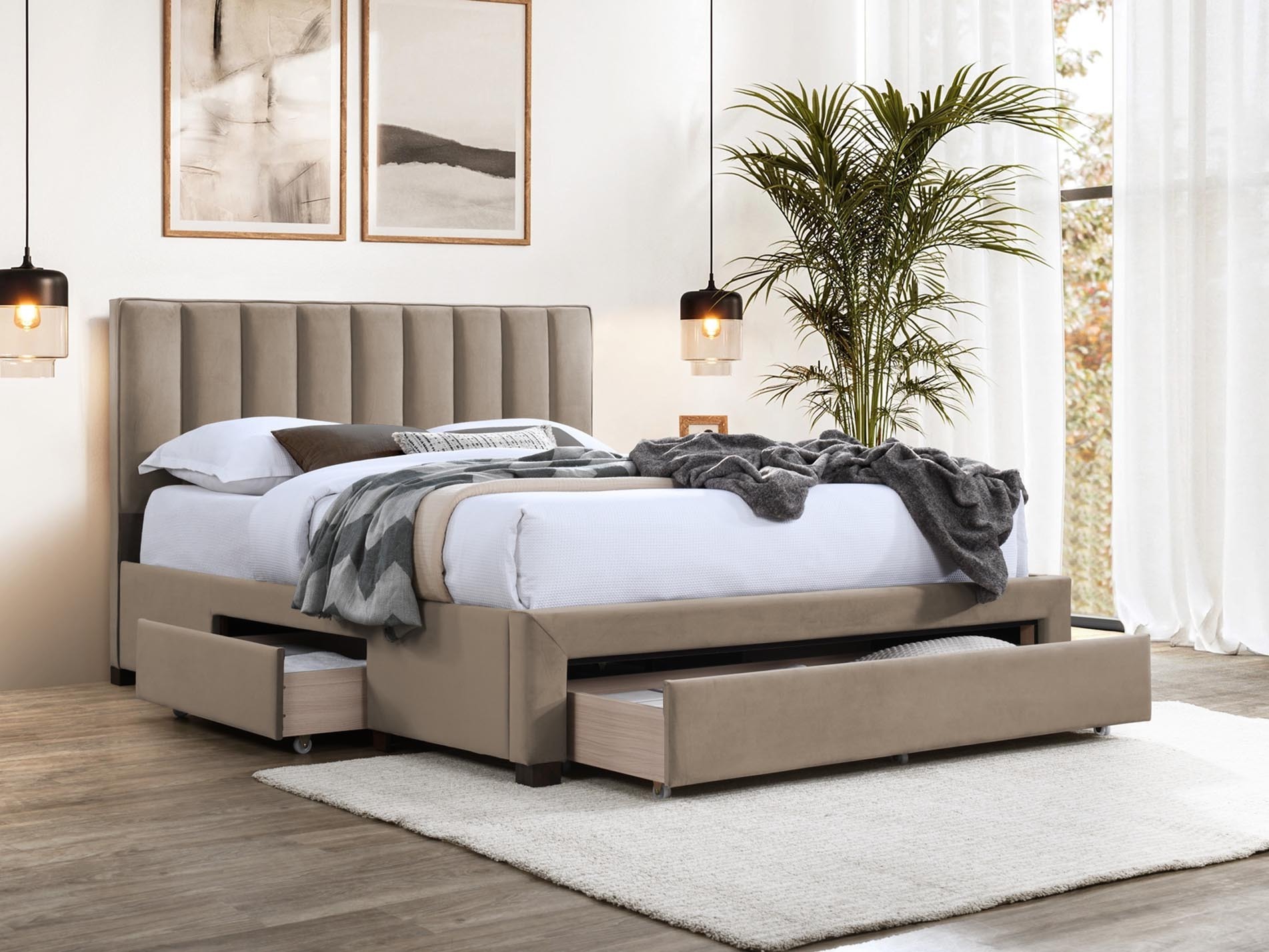 Letto Houston Fides (Taupe)