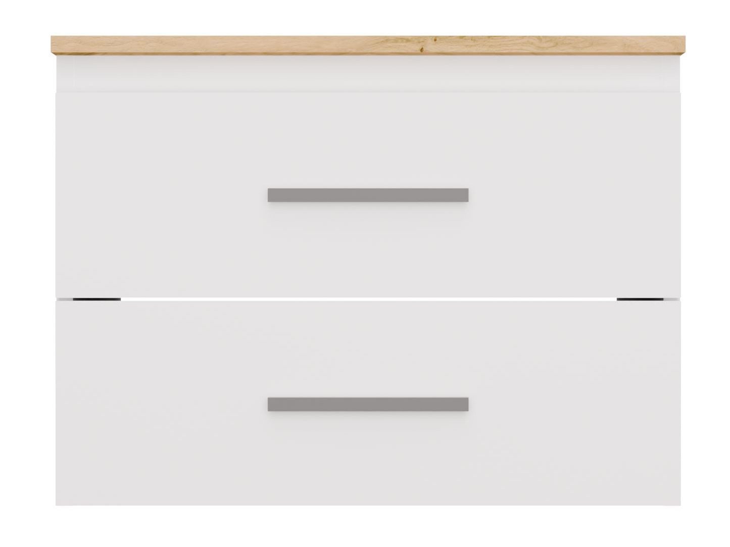Comodino da bagno per lavandino Nolmaru 112 (Bianco + Rovere Artisan)