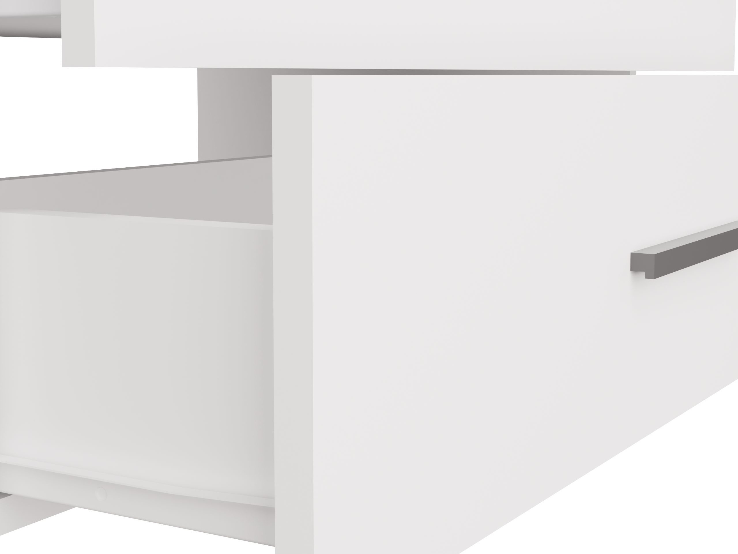 Comodino da bagno per lavandino Nolmaru 112 (Bianco + Rovere Artisan)
