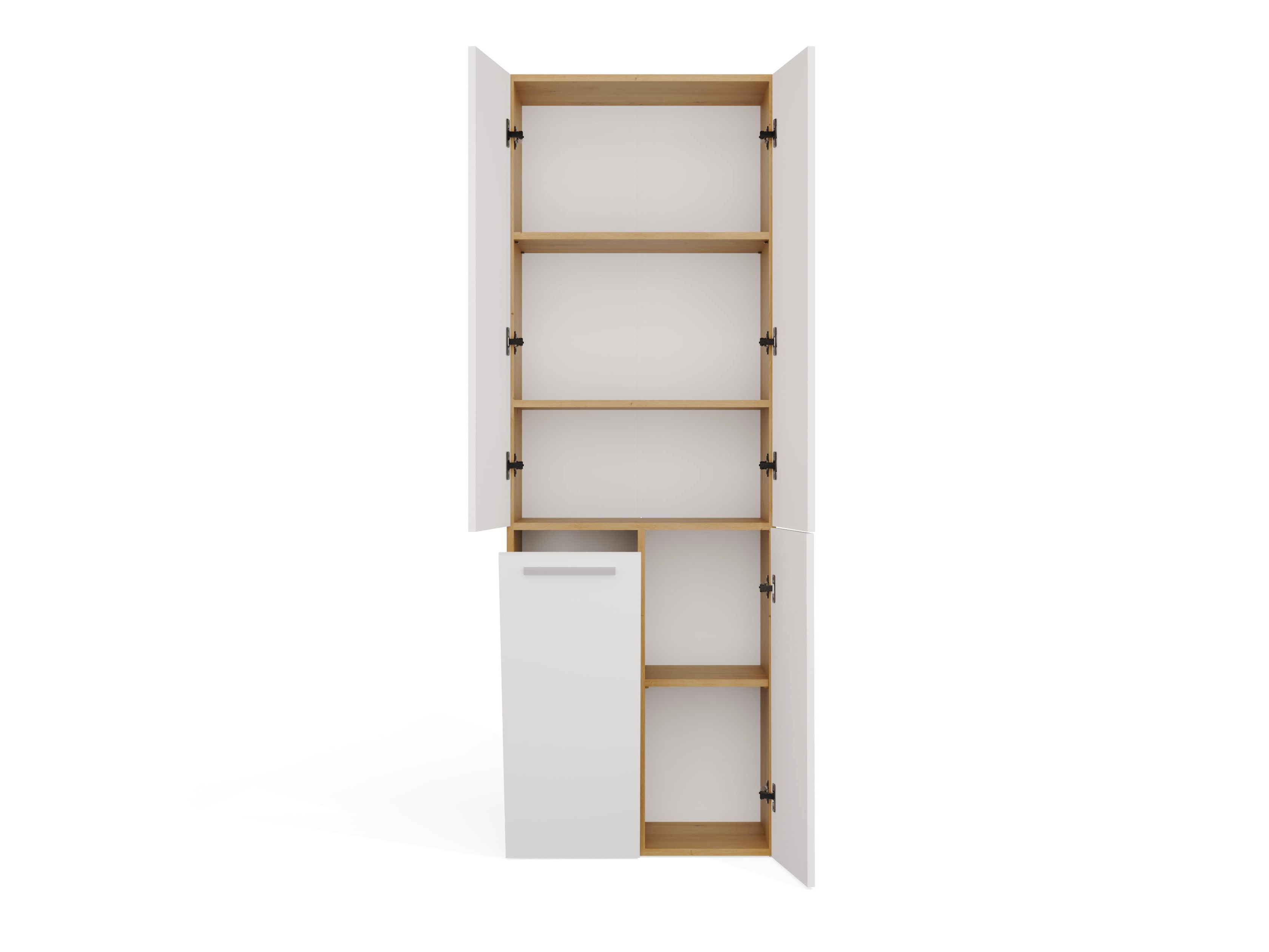 Mobiletto del bagno Nolmaru 100 (Rovere Artisan + Bianco)