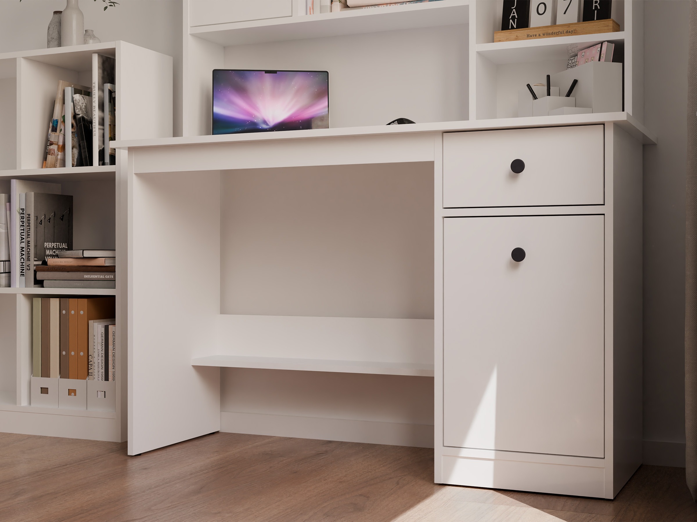 Scrivania da ufficio Mandeville 376 (Bianco)