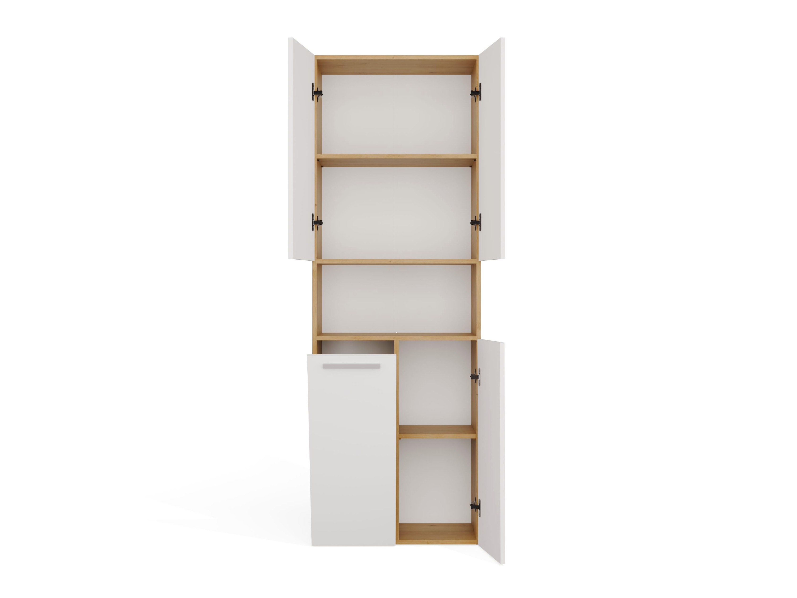 Mobiletto del bagno Nolmaru 101 (Rovere Artisan + Bianco)