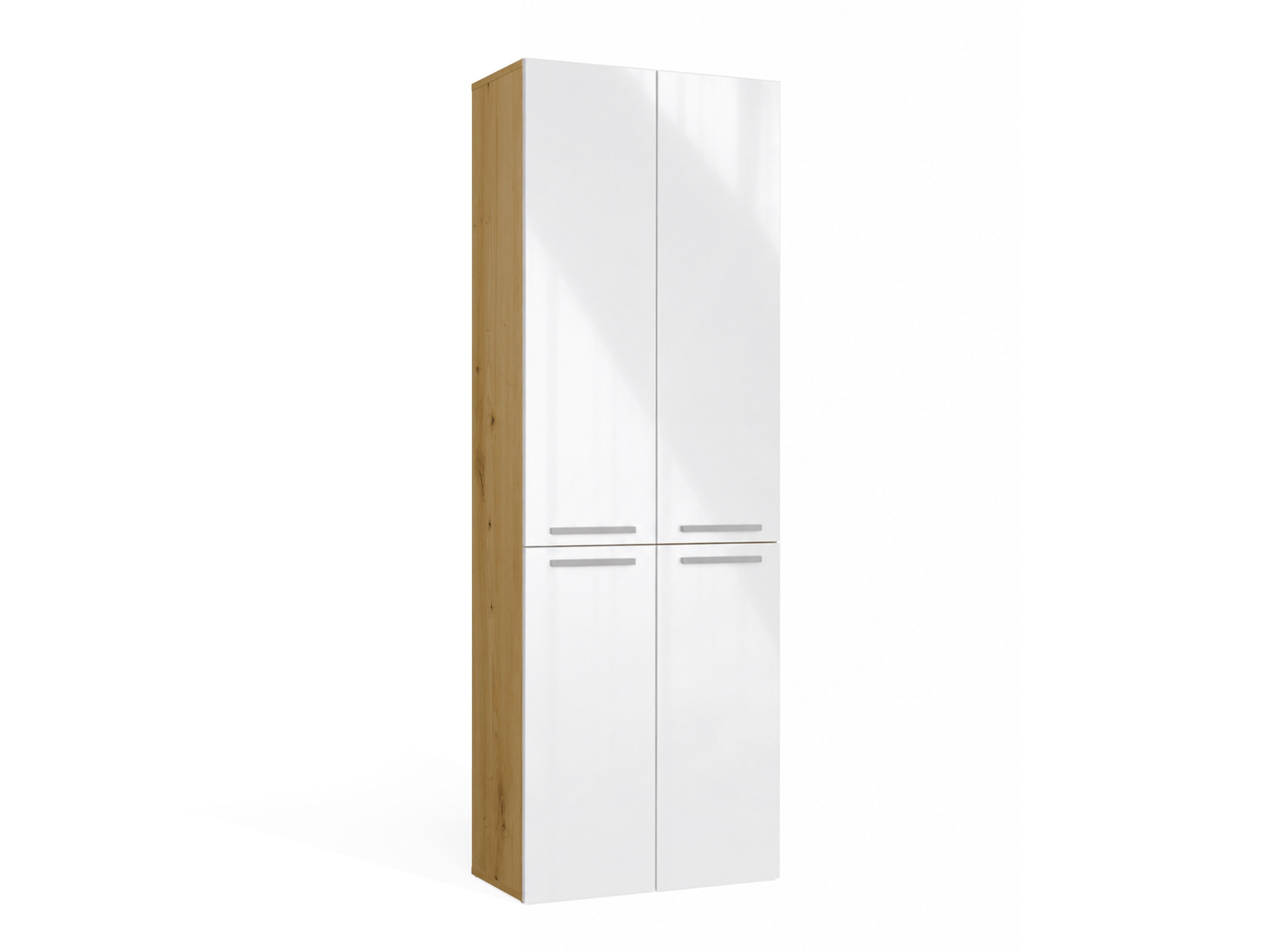 Mobiletto del bagno Nolmaru 102 (Rovere Artisan + Bianco lucido)