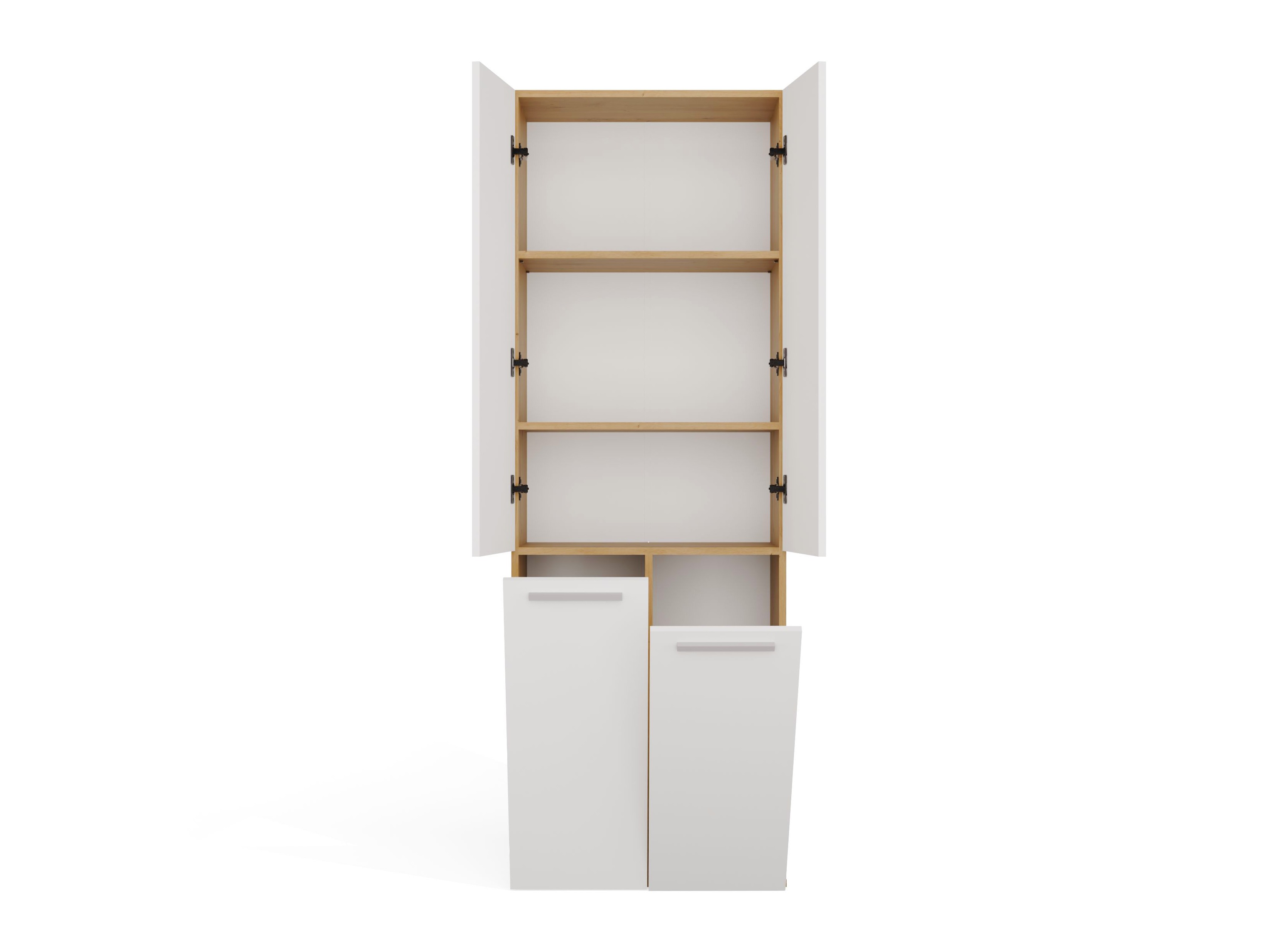 Mobiletto del bagno Nolmaru 102 (Rovere Artisan + Bianco)