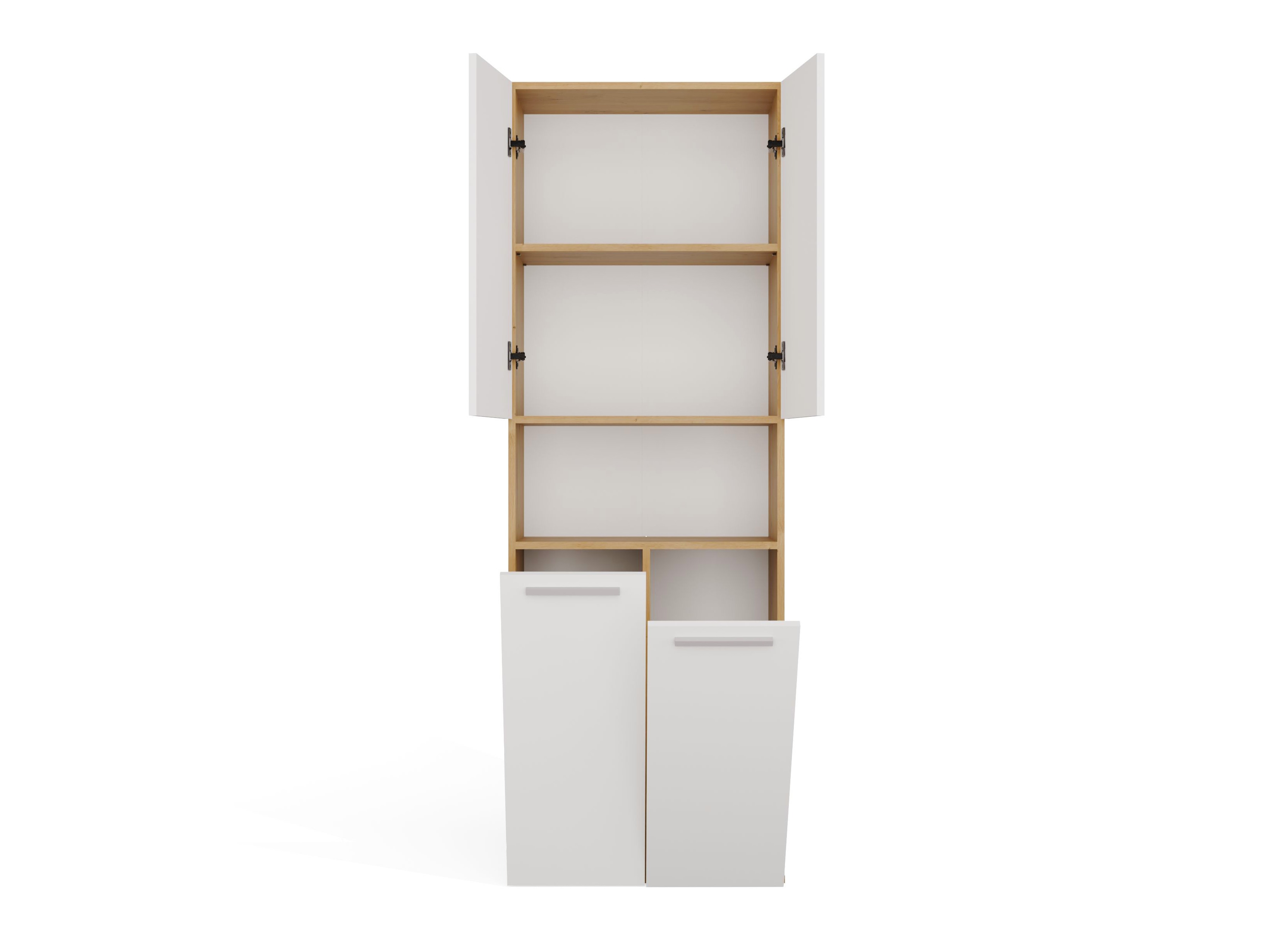 Mobiletto del bagno Nolmaru 103 (Rovere Artisan + Bianco)