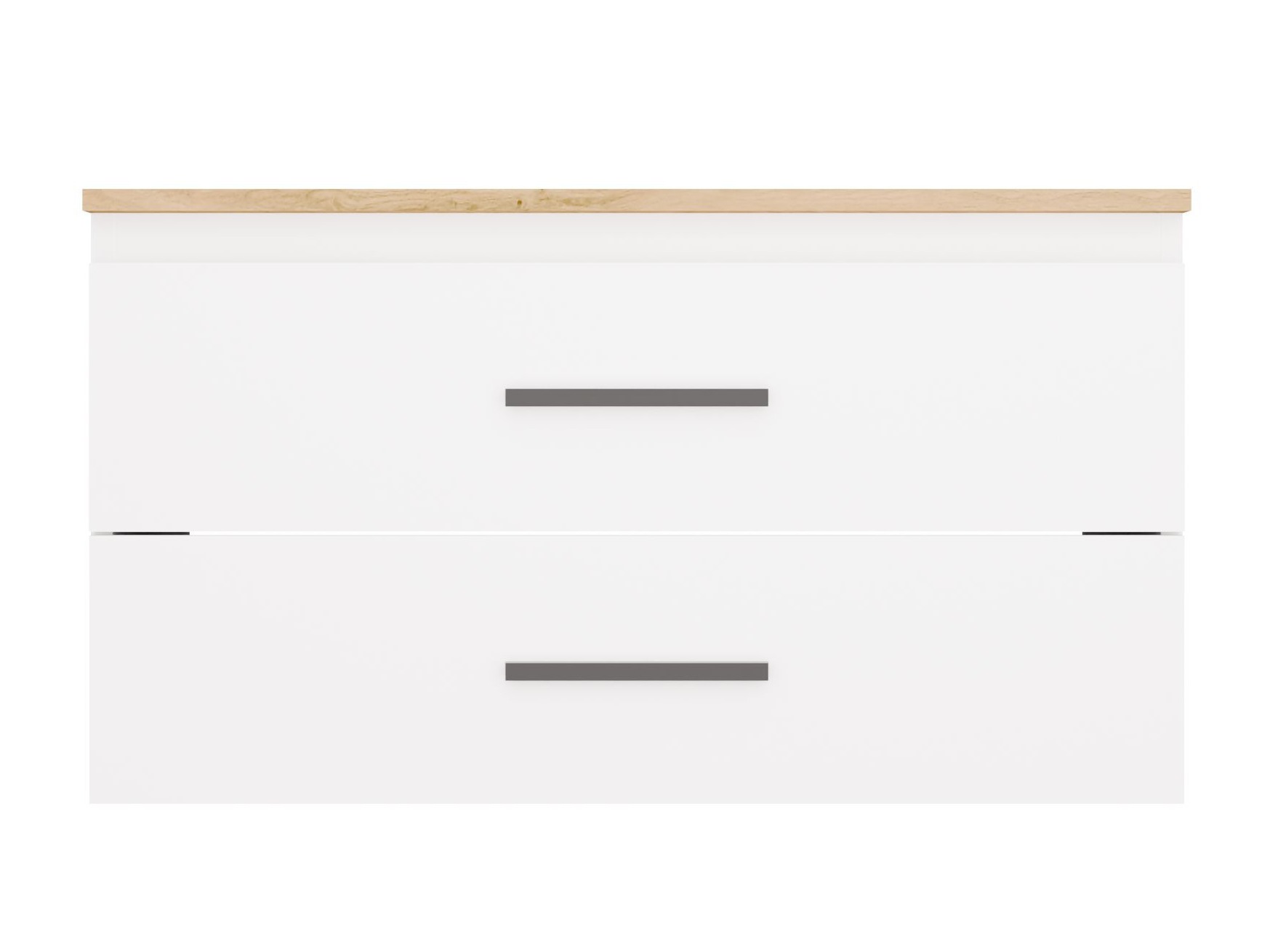 Comodino da bagno per lavandino Nolmaru 113 (Rovere Artisan + Bianco)