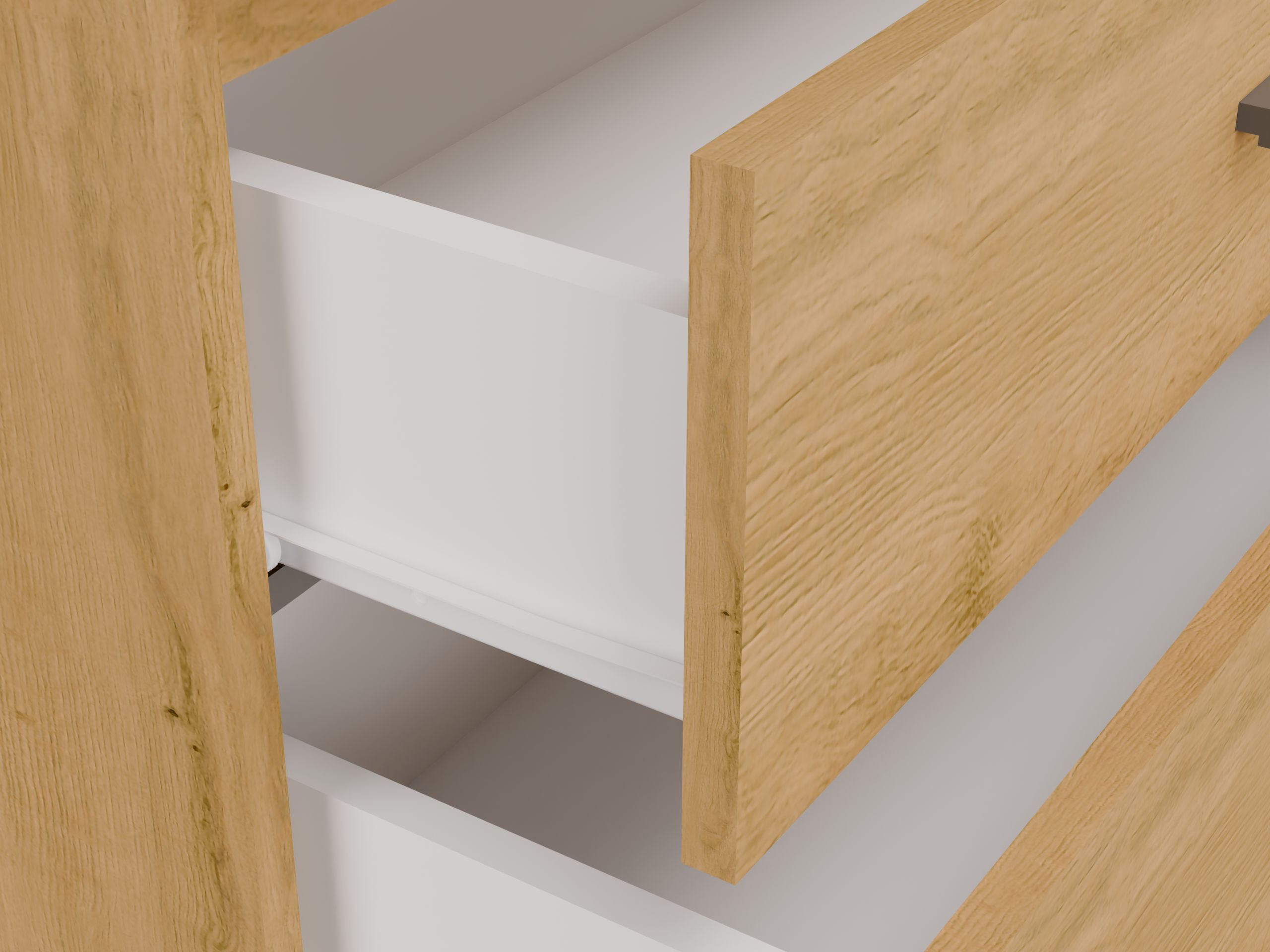 Comodino da bagno per lavandino Nolmaru 113 (Rovere Artisan)