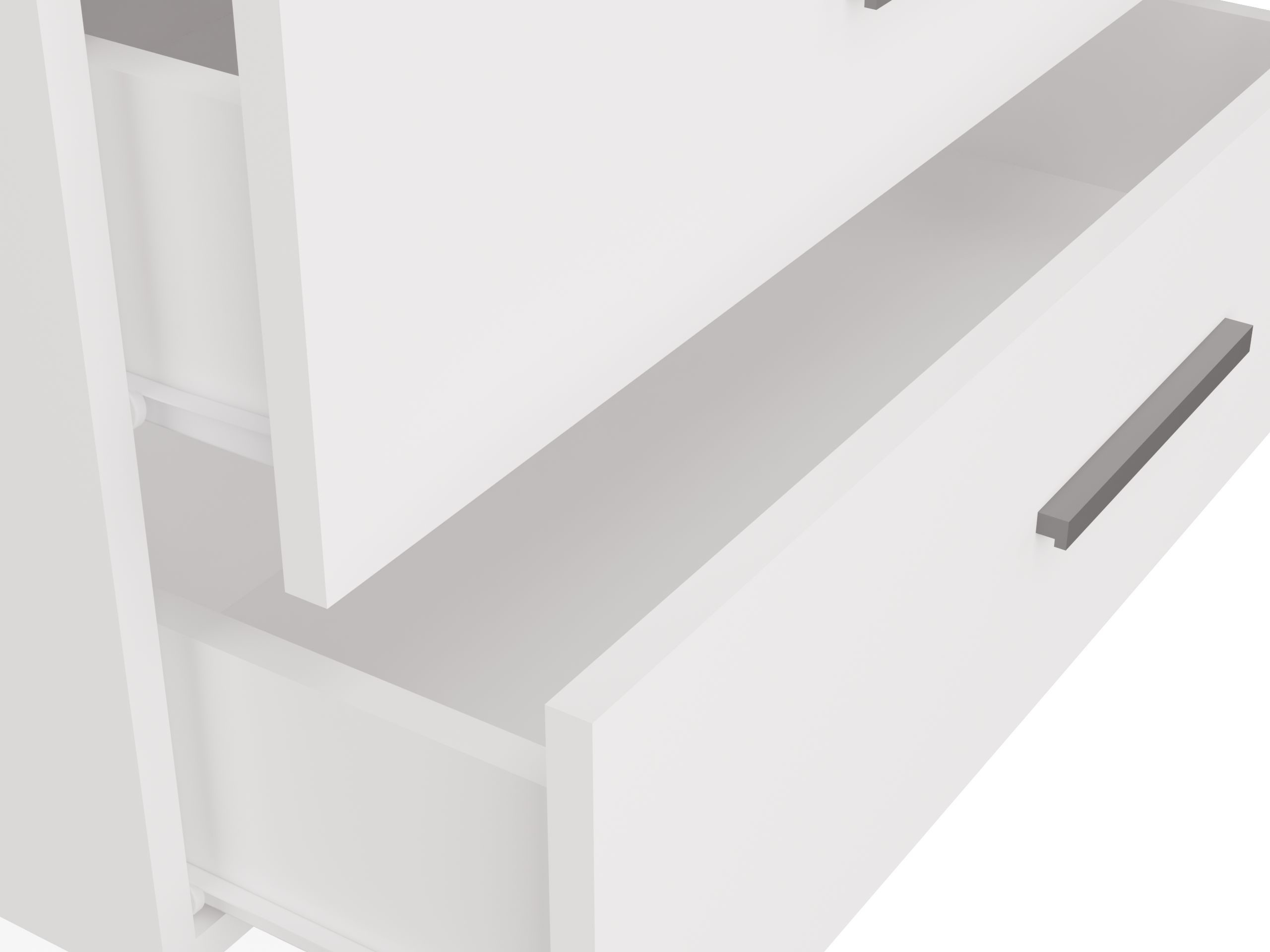 Comodino da bagno per lavandino Nolmaru 113 (Bianco)