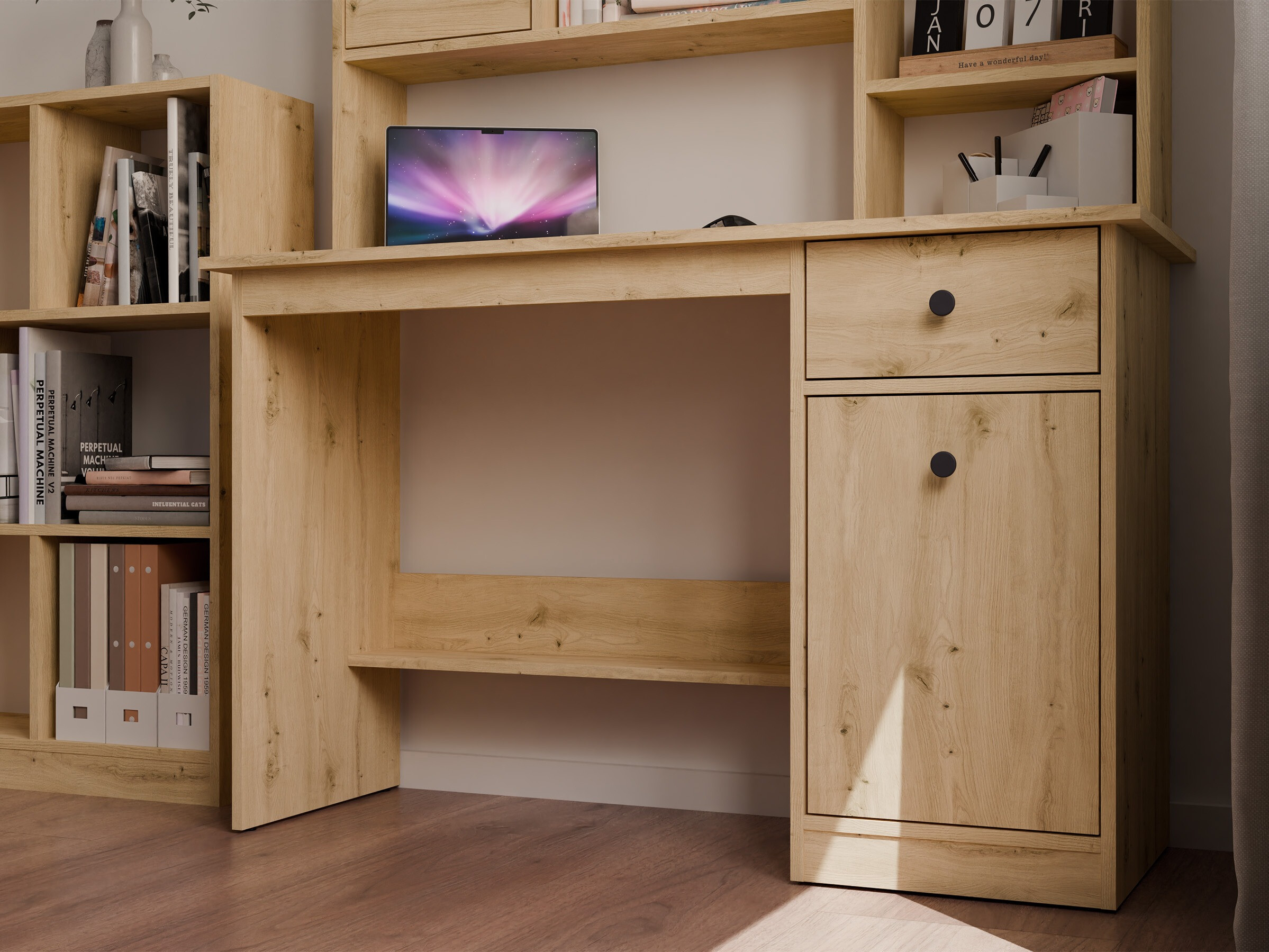 Scrivania da ufficio Mandeville 376 (Rovere Artisan)