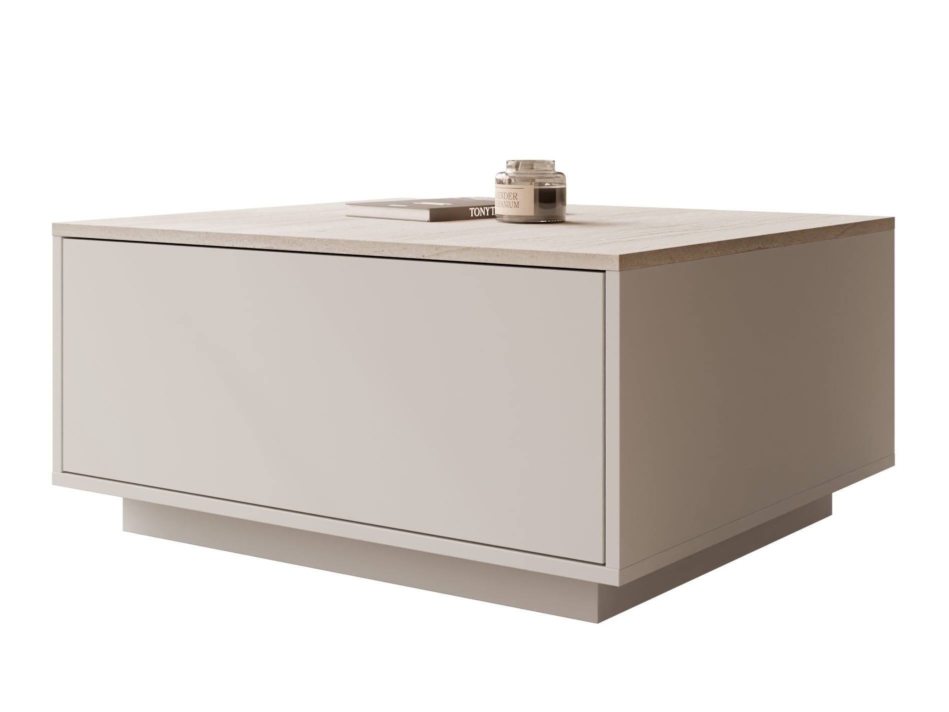 Tavolino da caffè Comfivo Unda (Travertino chiaro + Beige)