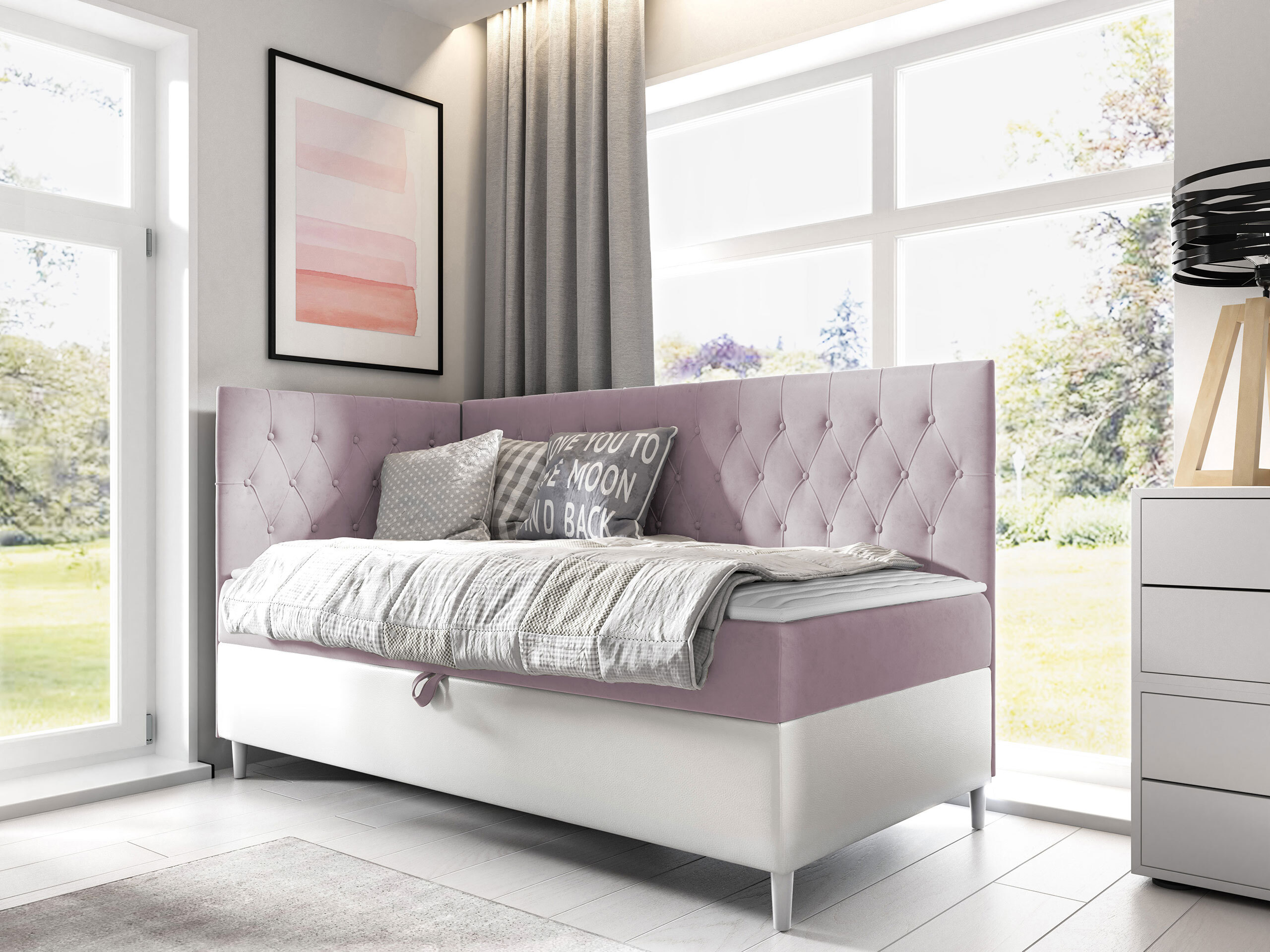 Letto continentale Lucus III (Soft 017 + Fresh 9)