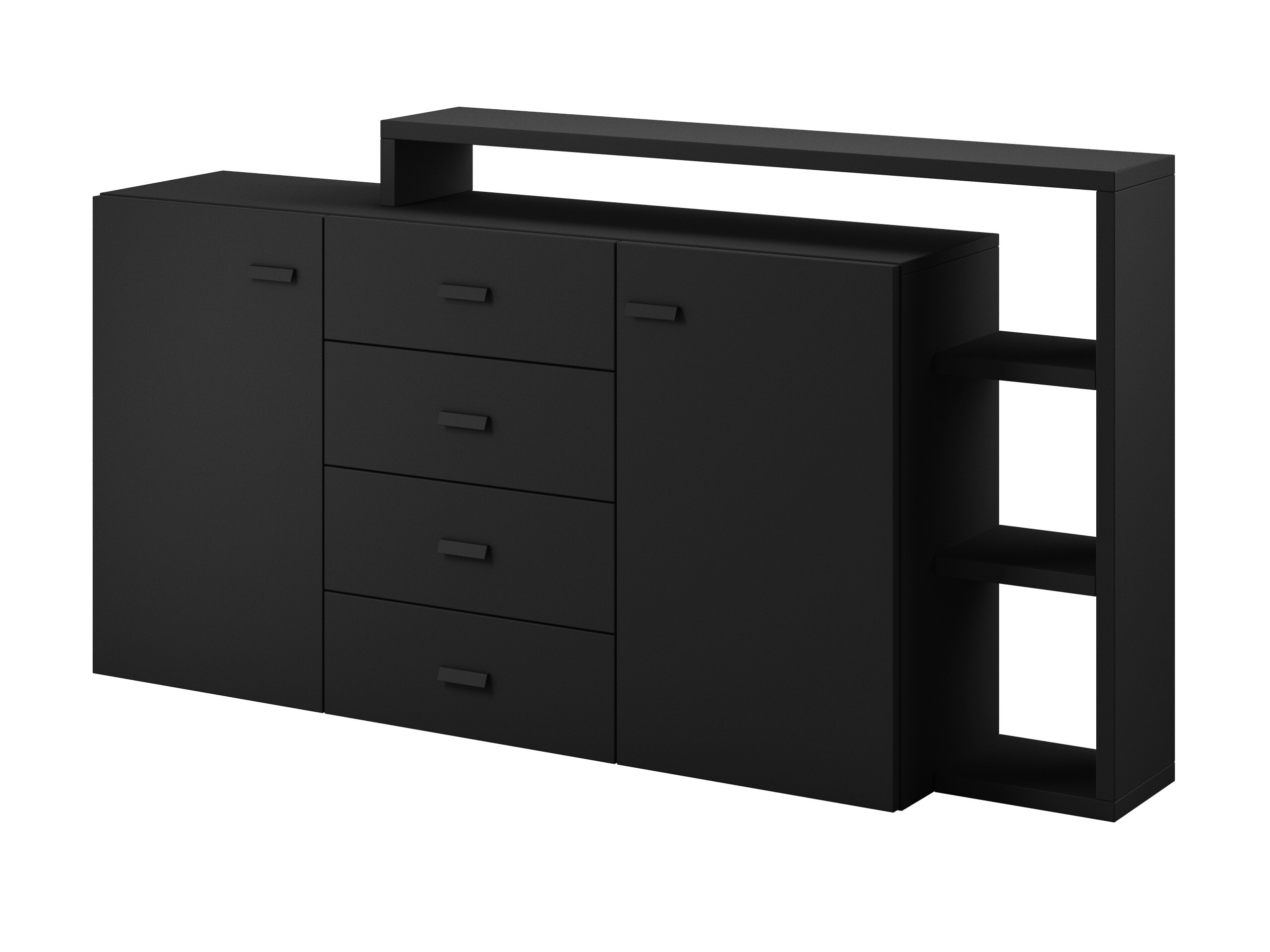 Cassettiera Lutiva 106 (Nero opaco)