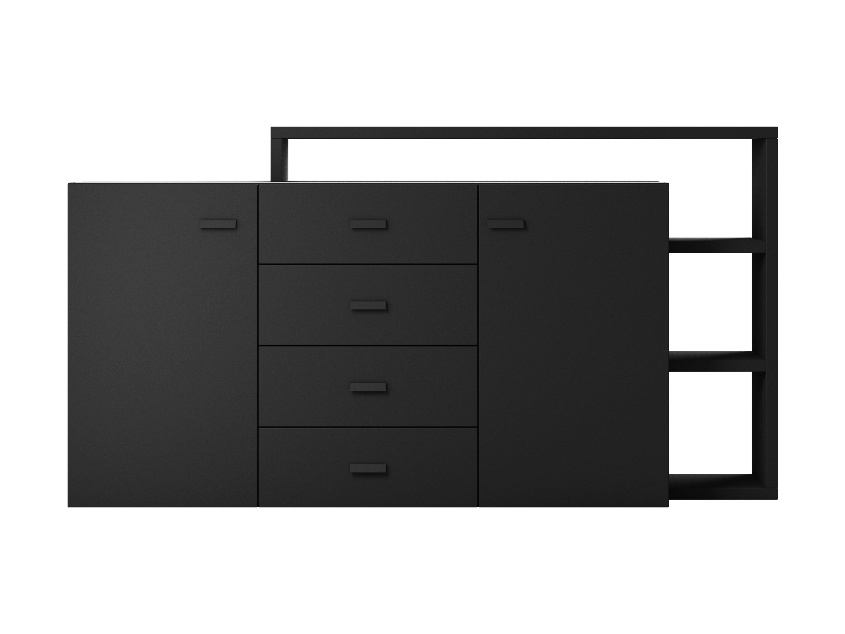 Cassettiera Lutiva 106 (Nero opaco)