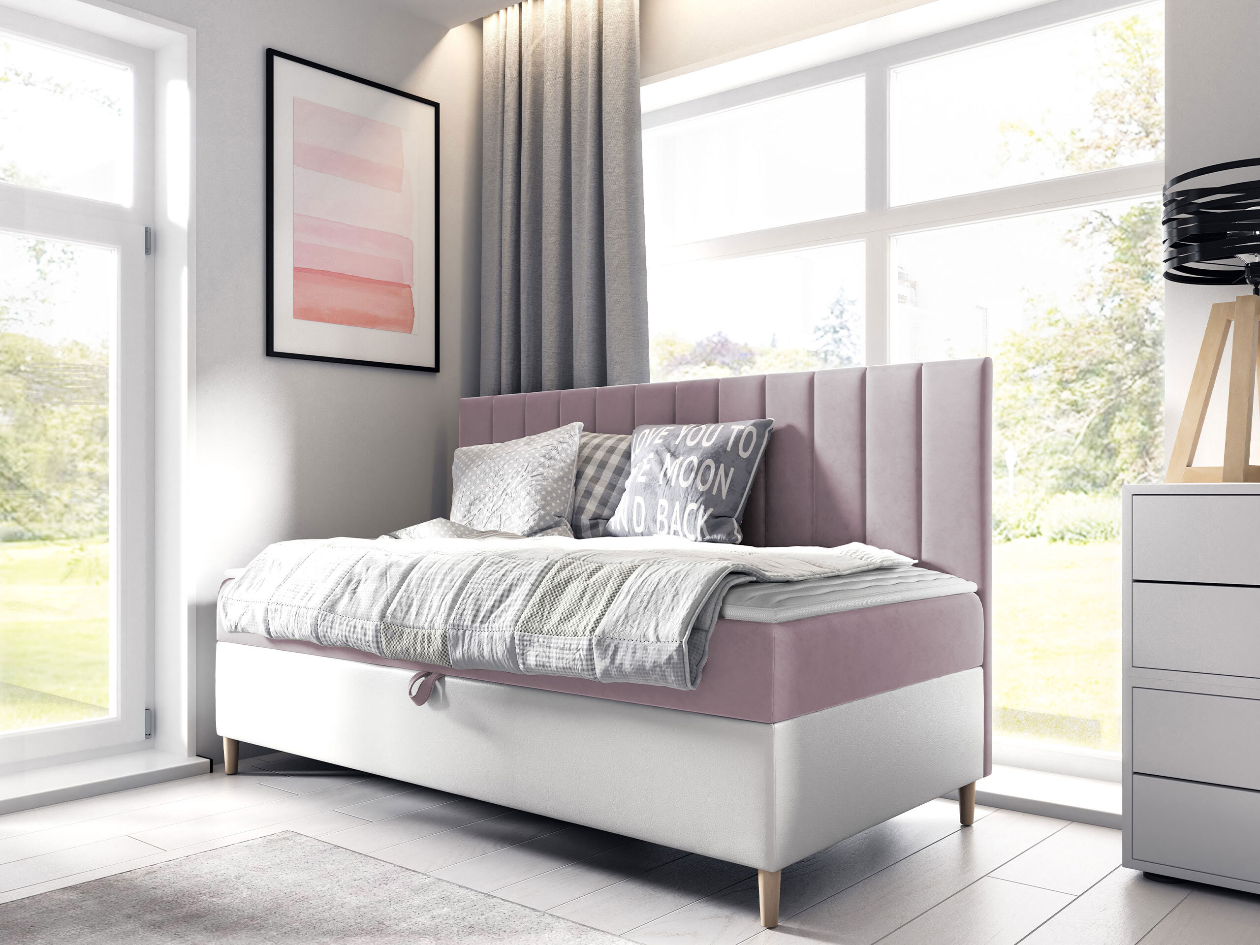Letto continentale Lucus I (Soft 017 + Fresh 9)