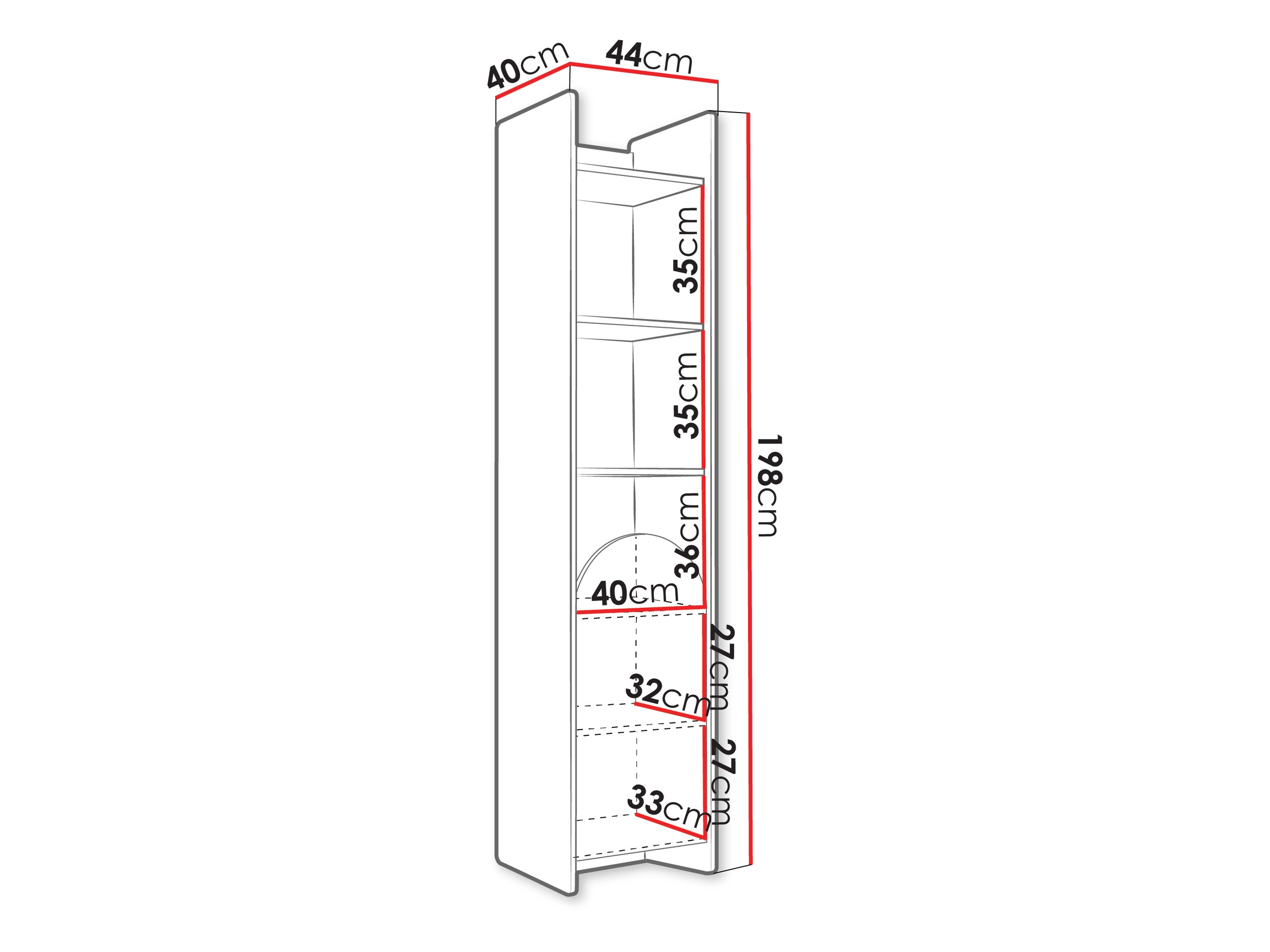 Scaffale Fivelbi 102 (Blu)