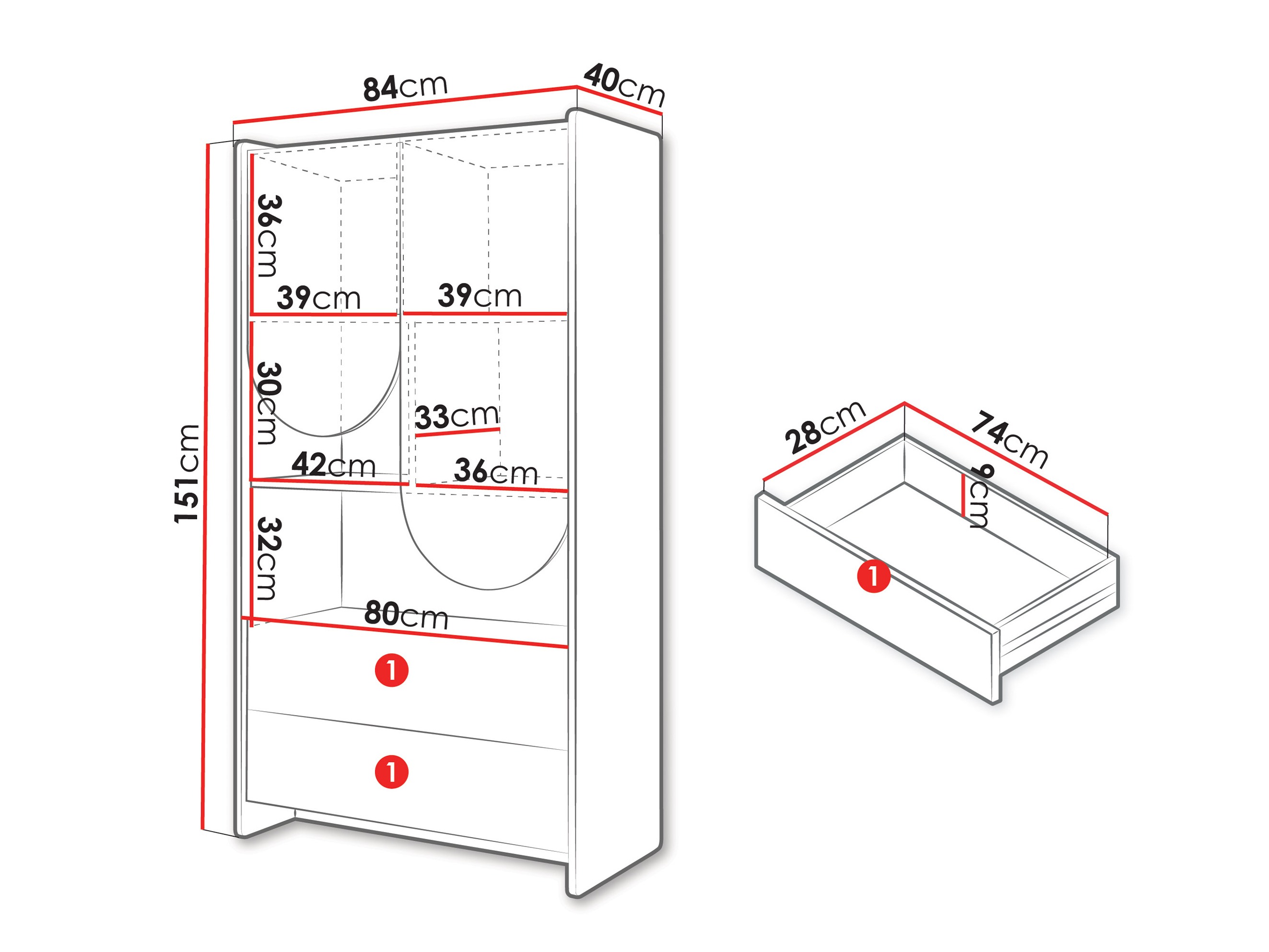 Scaffale Fivelbi 105 (Blu)