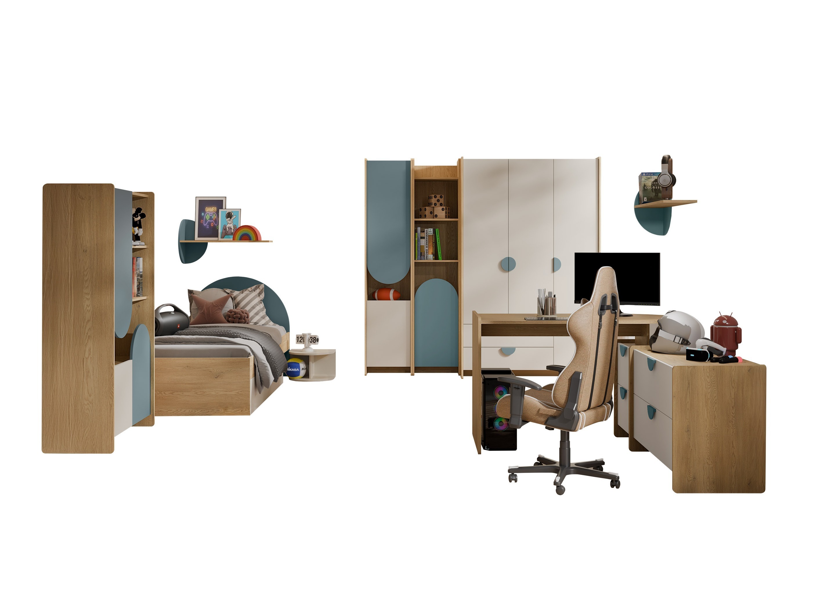 Set Camerette per bambini Fivelbi 119 (Blu)