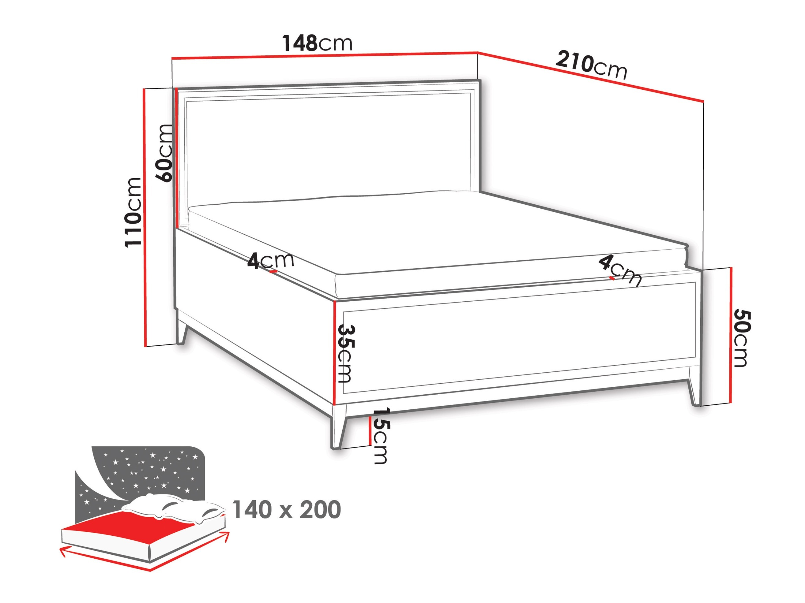 Letto Sonfera 119