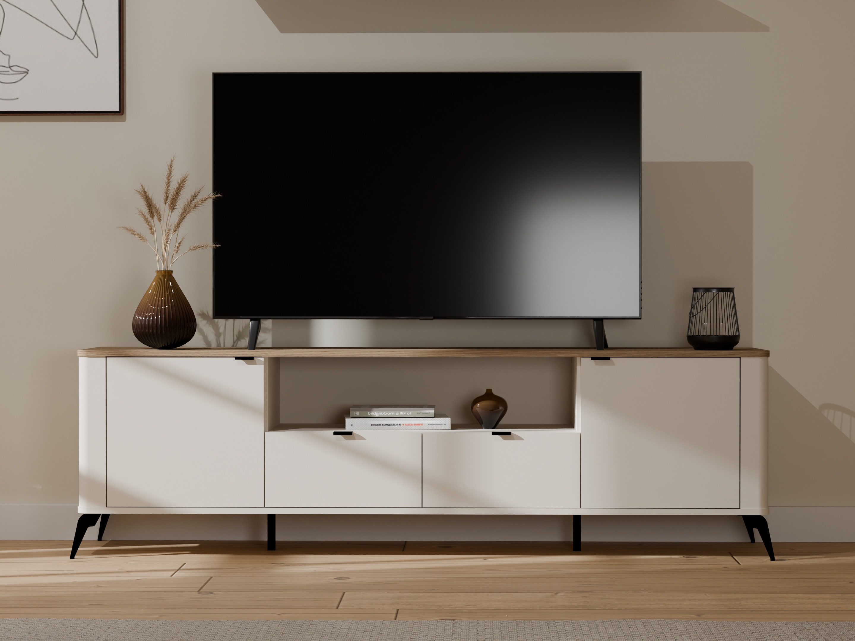 Mobile porta TV Soavie 108 (Cachemire + Quercia)