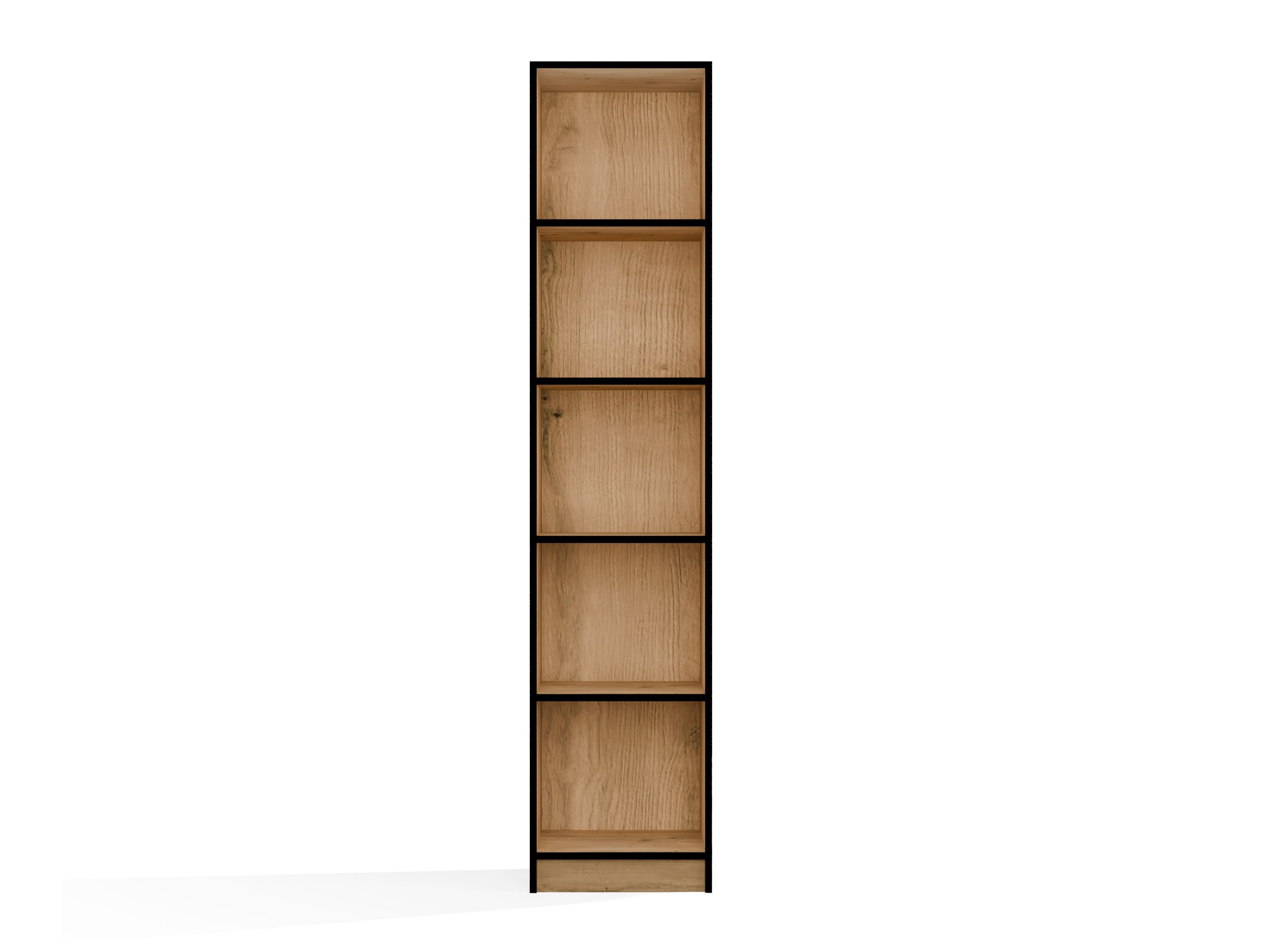 Scaffale Mandeville 183 (Rovere Artisan + Nero)