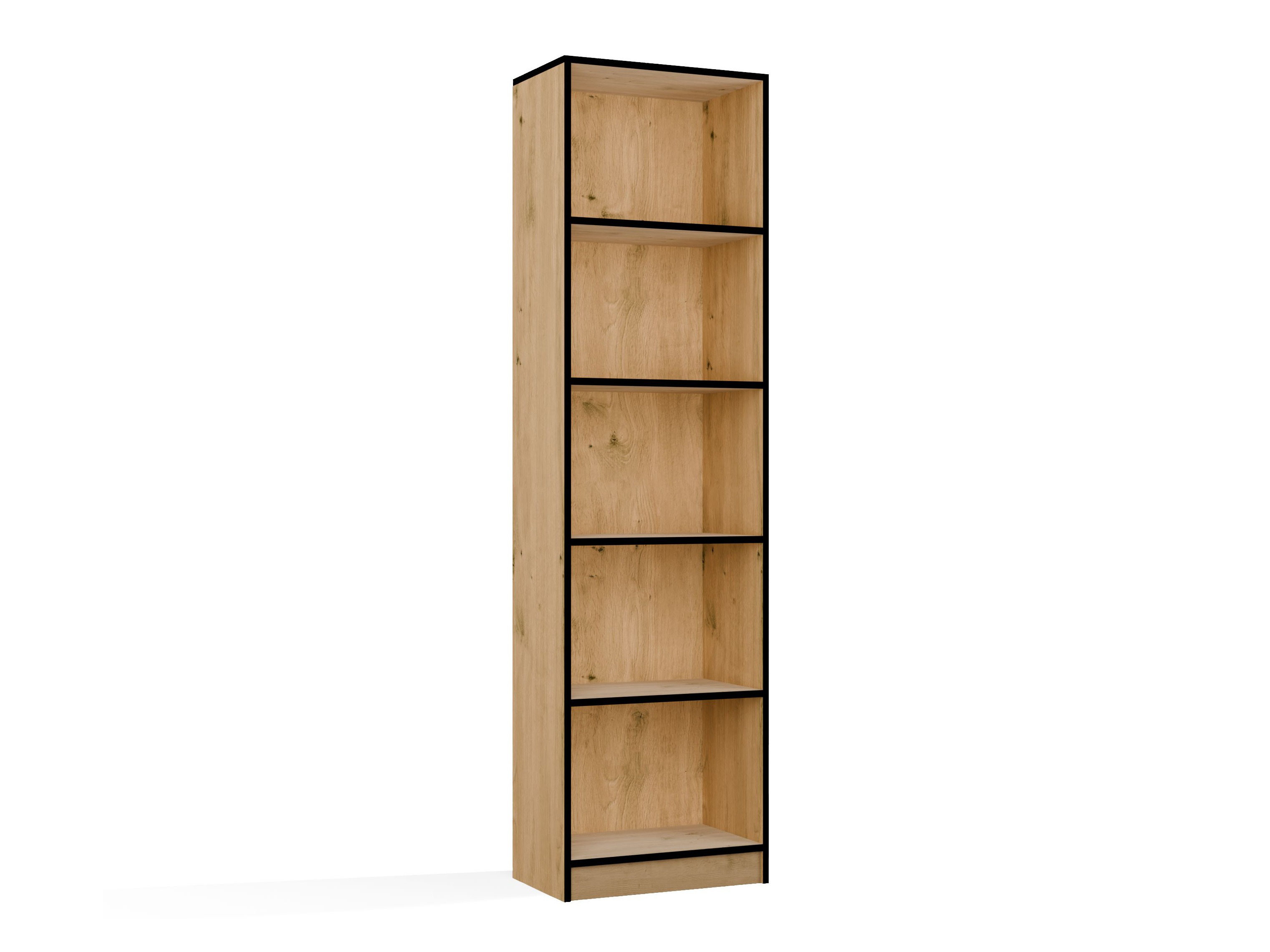 Scaffale Mandeville 188 (Rovere Artisan + Nero)