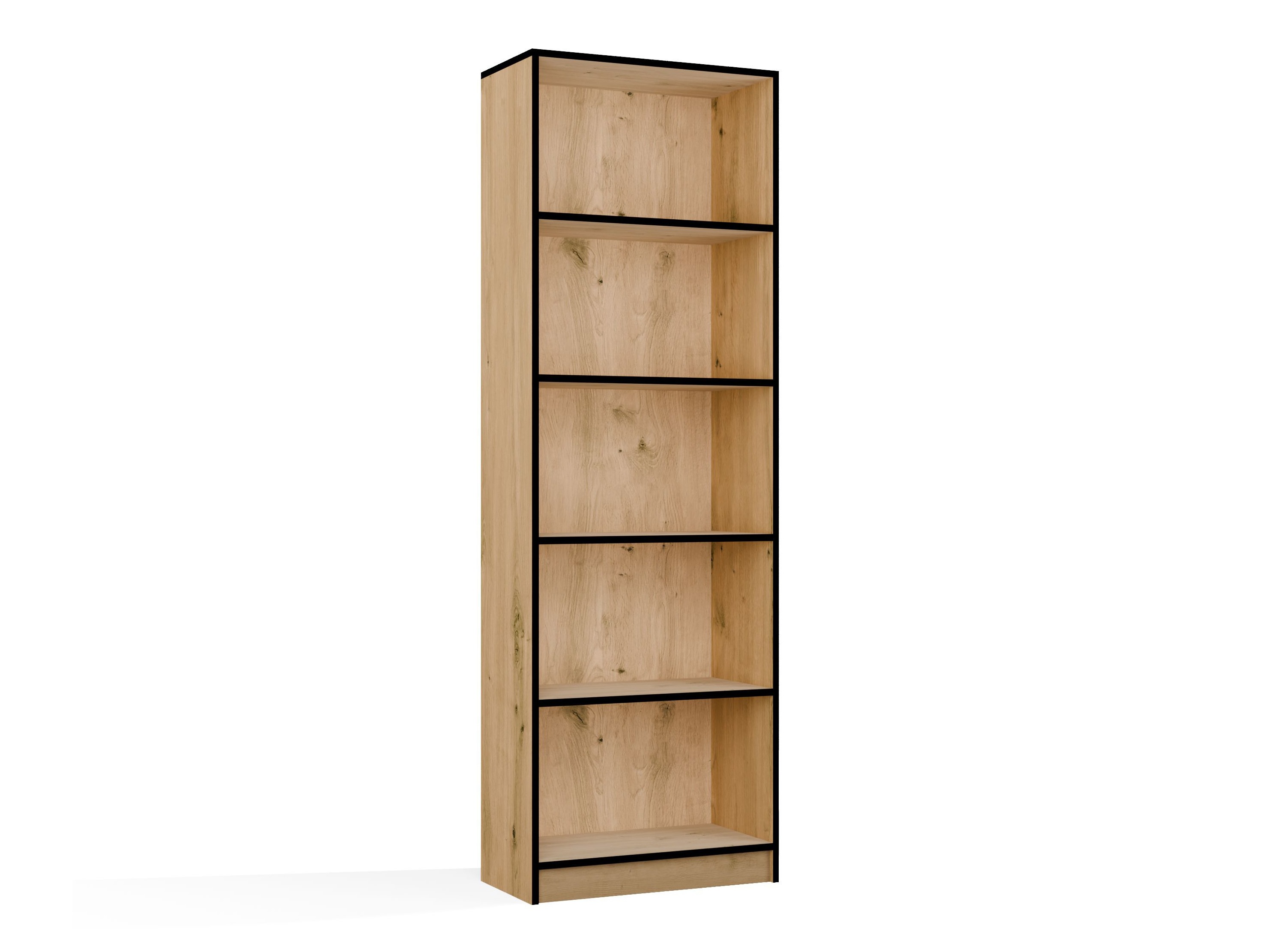 Scaffale Mandeville 191 (Rovere Artisan + Nero)