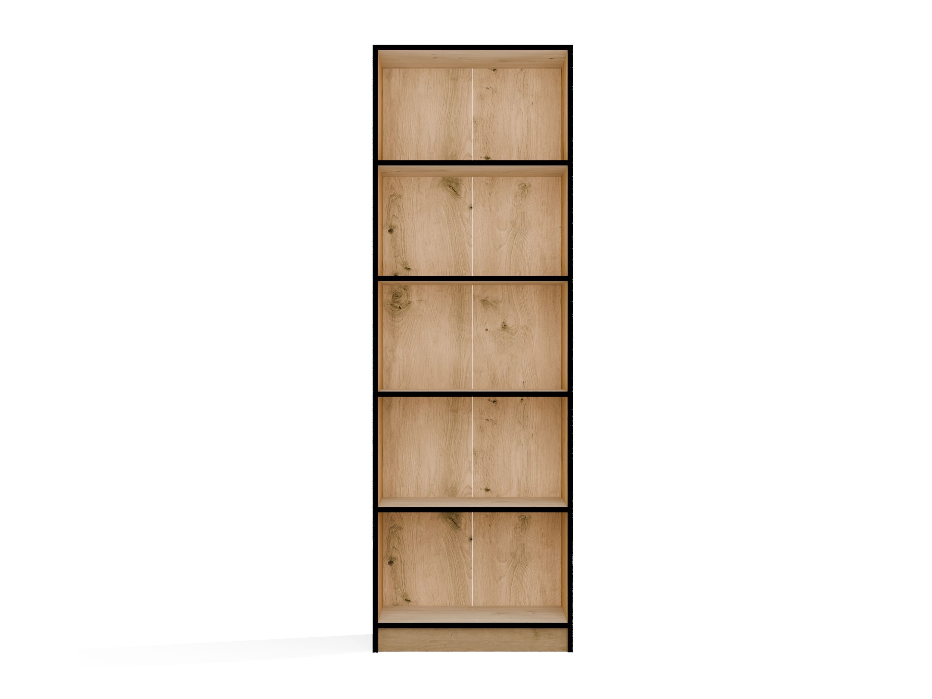 Scaffale Mandeville 191 (Rovere Artisan + Nero)