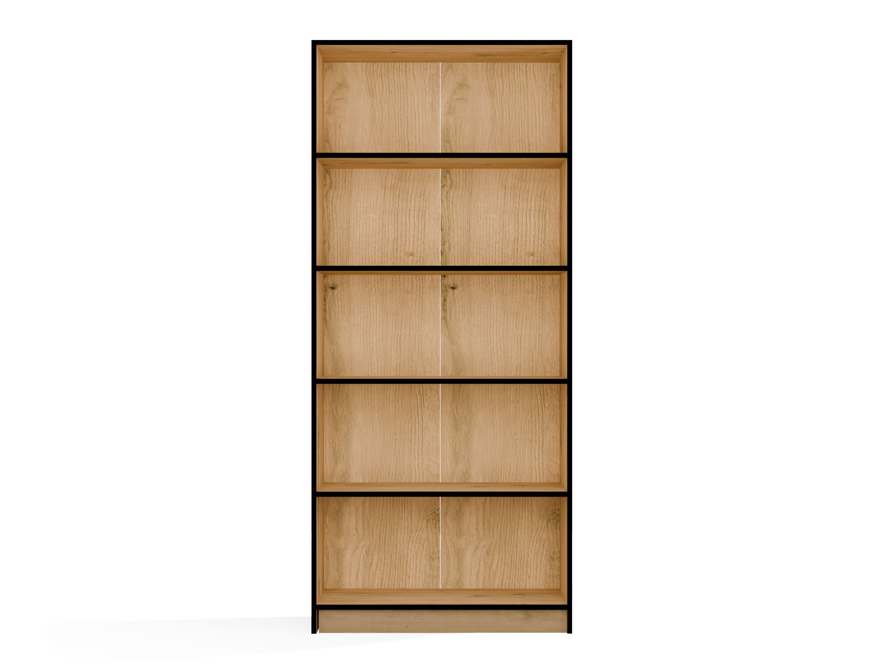 Scaffale Mandeville 253 (Rovere Artisan + Nero)