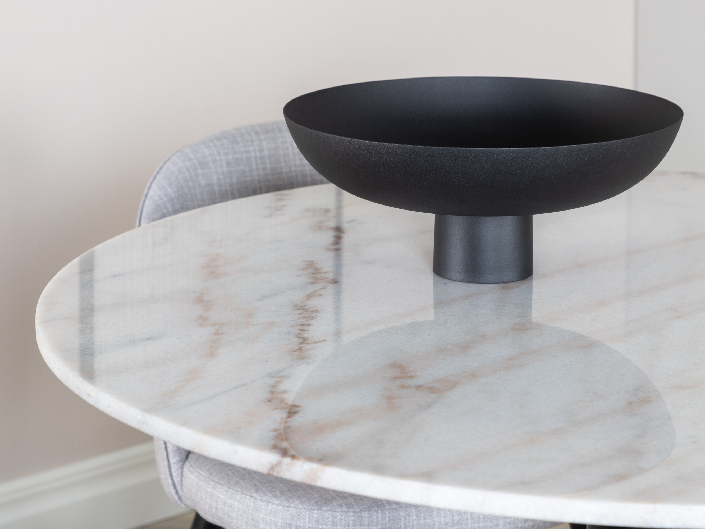 Set sala da pranzo Dallas 2572 (Nero + Grigio chiaro)