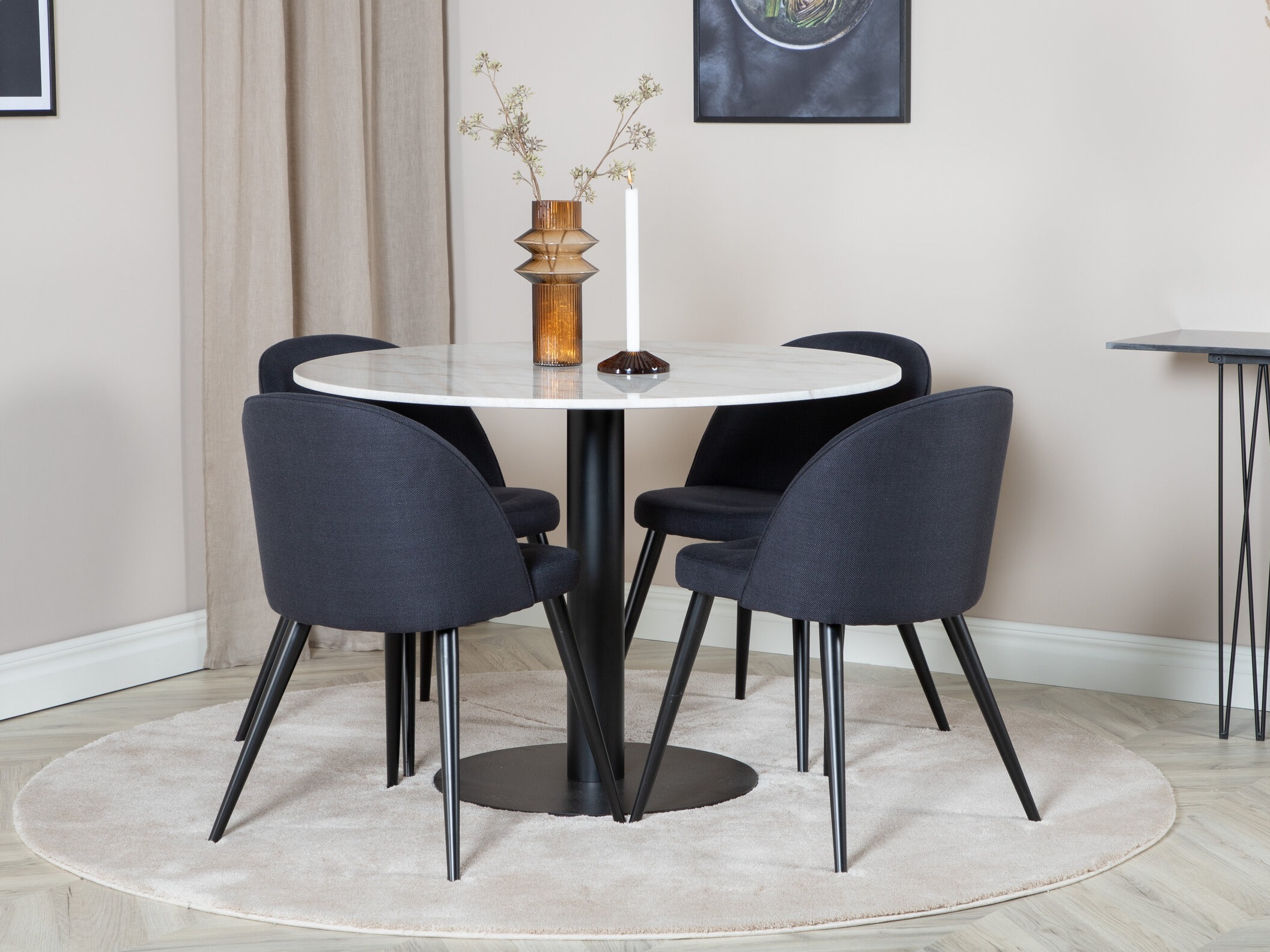 Set sala da pranzo Dallas 2572 (Nero)