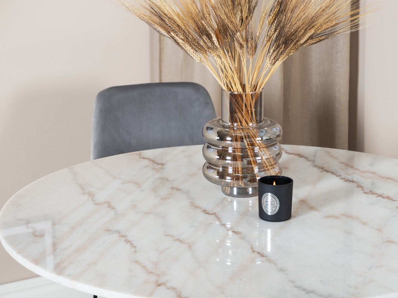 Set sala da pranzo Dallas 2601 (Grigio + Nero)