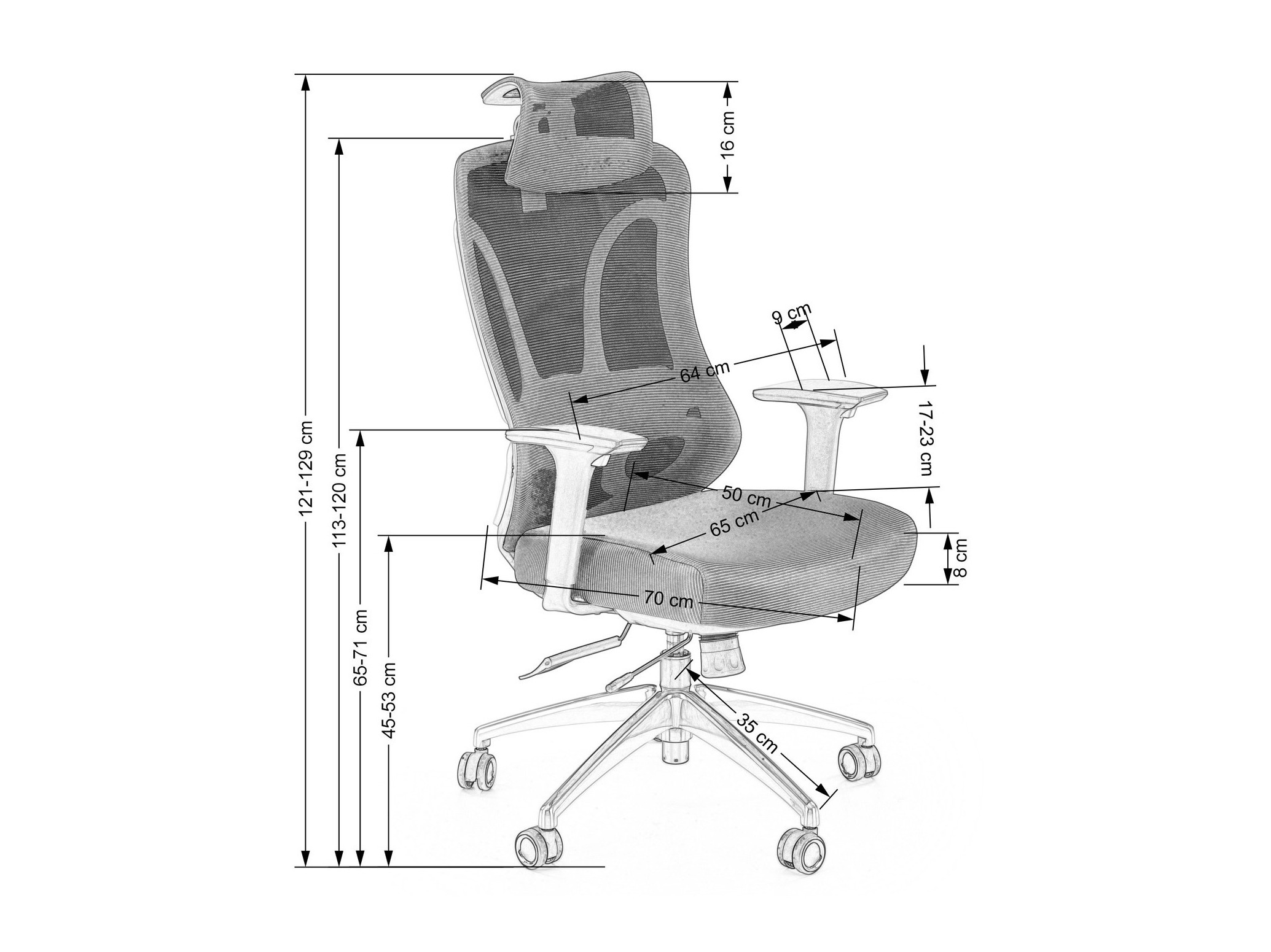 Sedia da ufficio Houston 1409