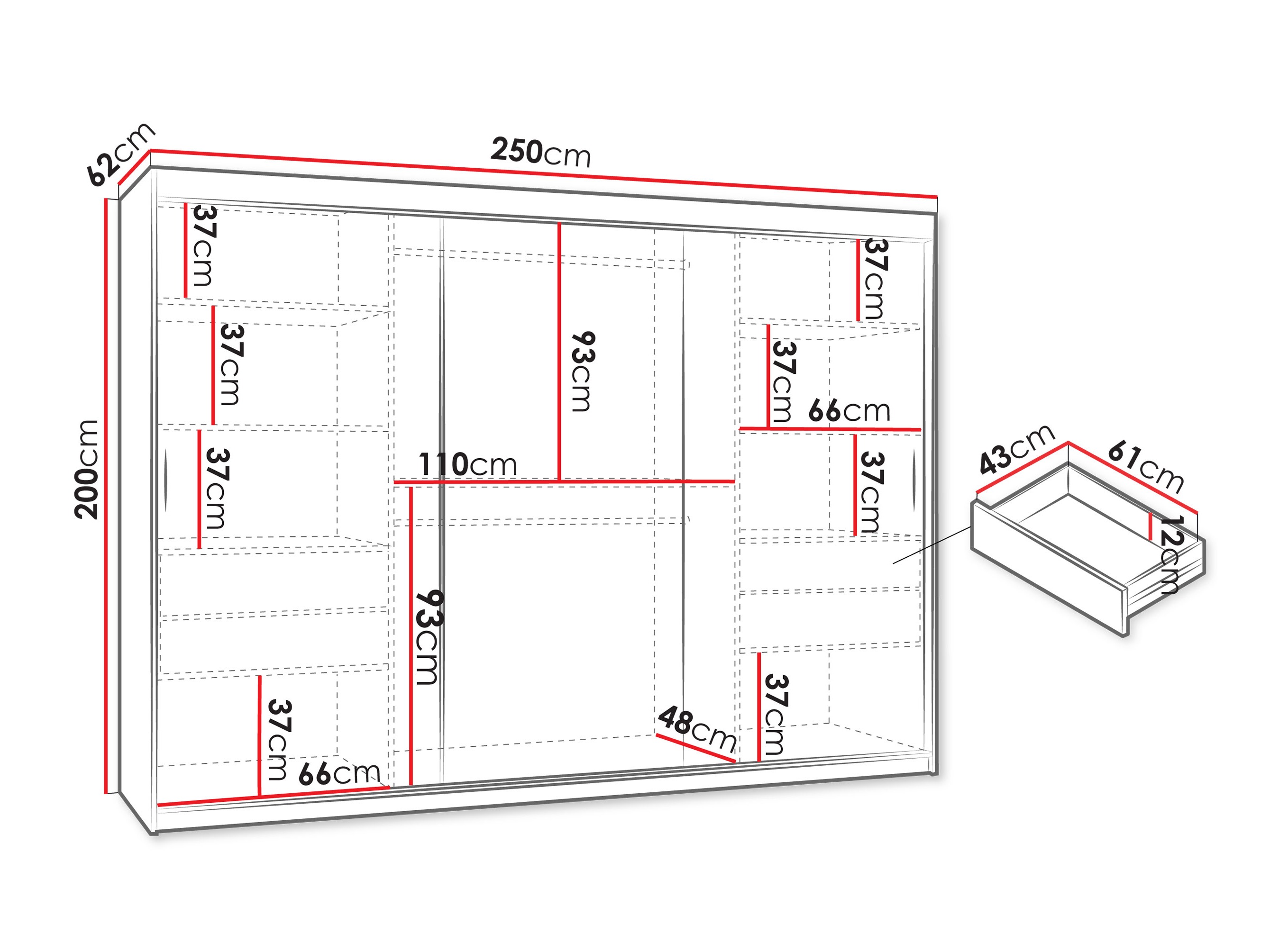 Armadio Hartford 497 (Noce)