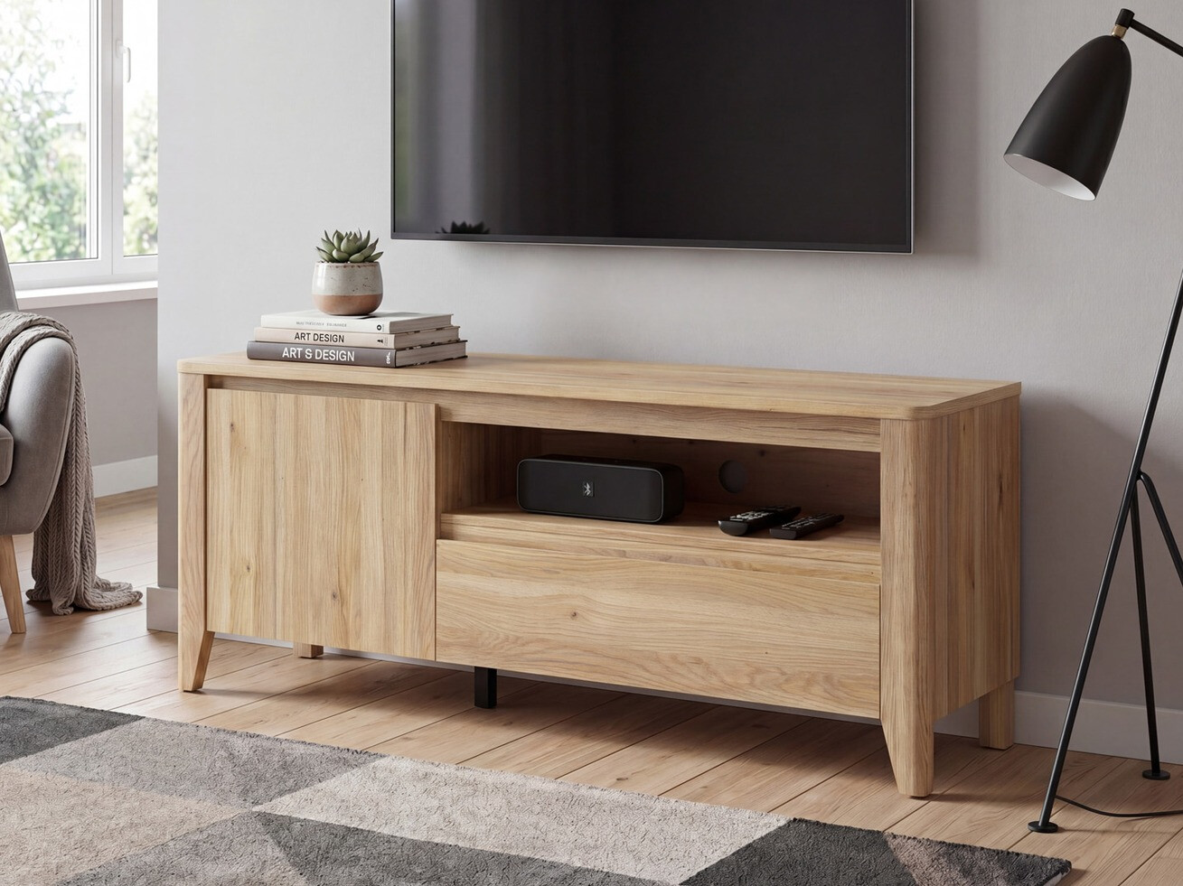 Mobile porta TV Talduno 100 (Rovere chiaro)