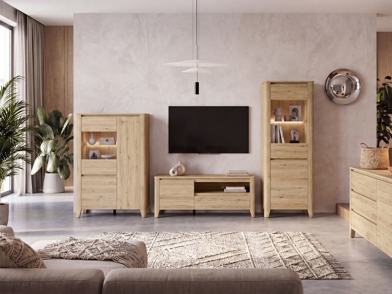 Mobile porta TV Talduno 100 (Rovere chiaro)