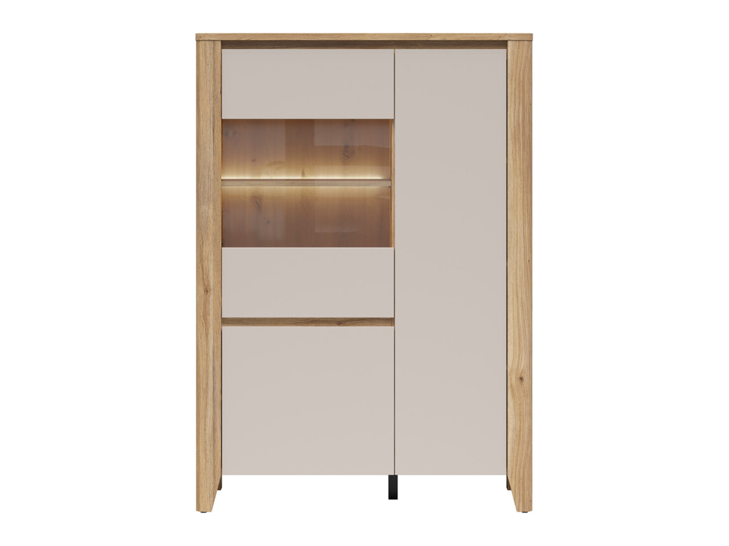 Scaffale Talduno 101 (Rovere chiaro + Cachemire)