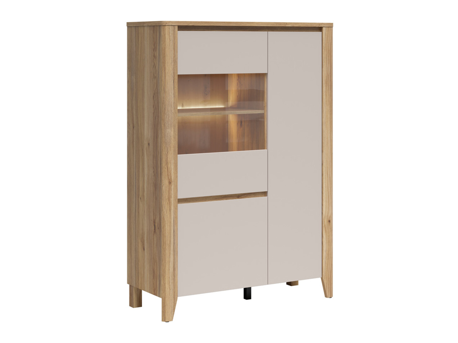 Scaffale Talduno 101 (Rovere chiaro + Cachemire)