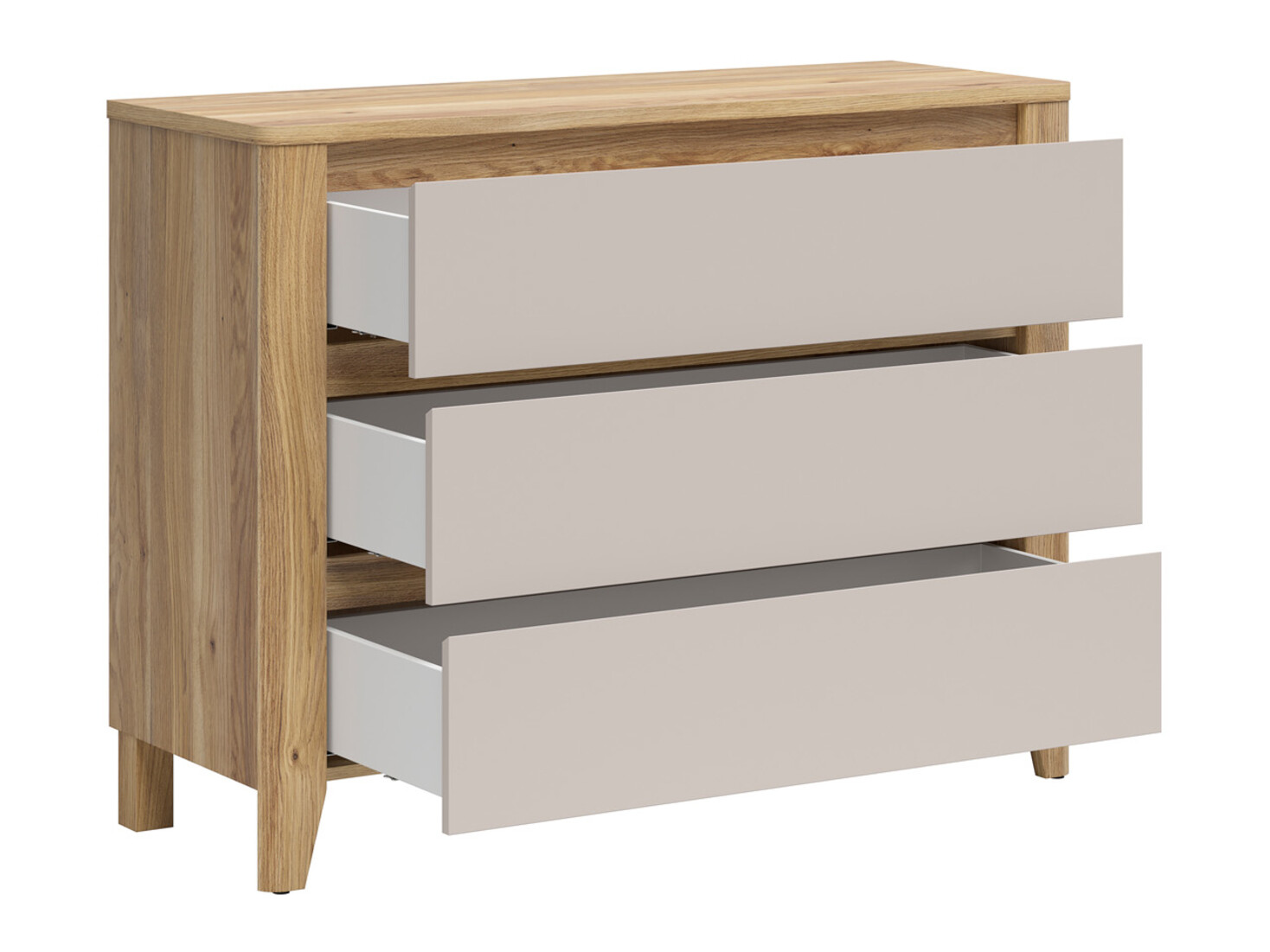 Cassettiera Talduno 102 (Rovere chiaro + Cachemire)