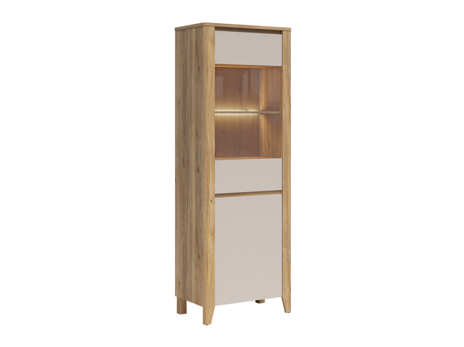Scaffale Talduno 104 (Rovere chiaro + Cachemire)