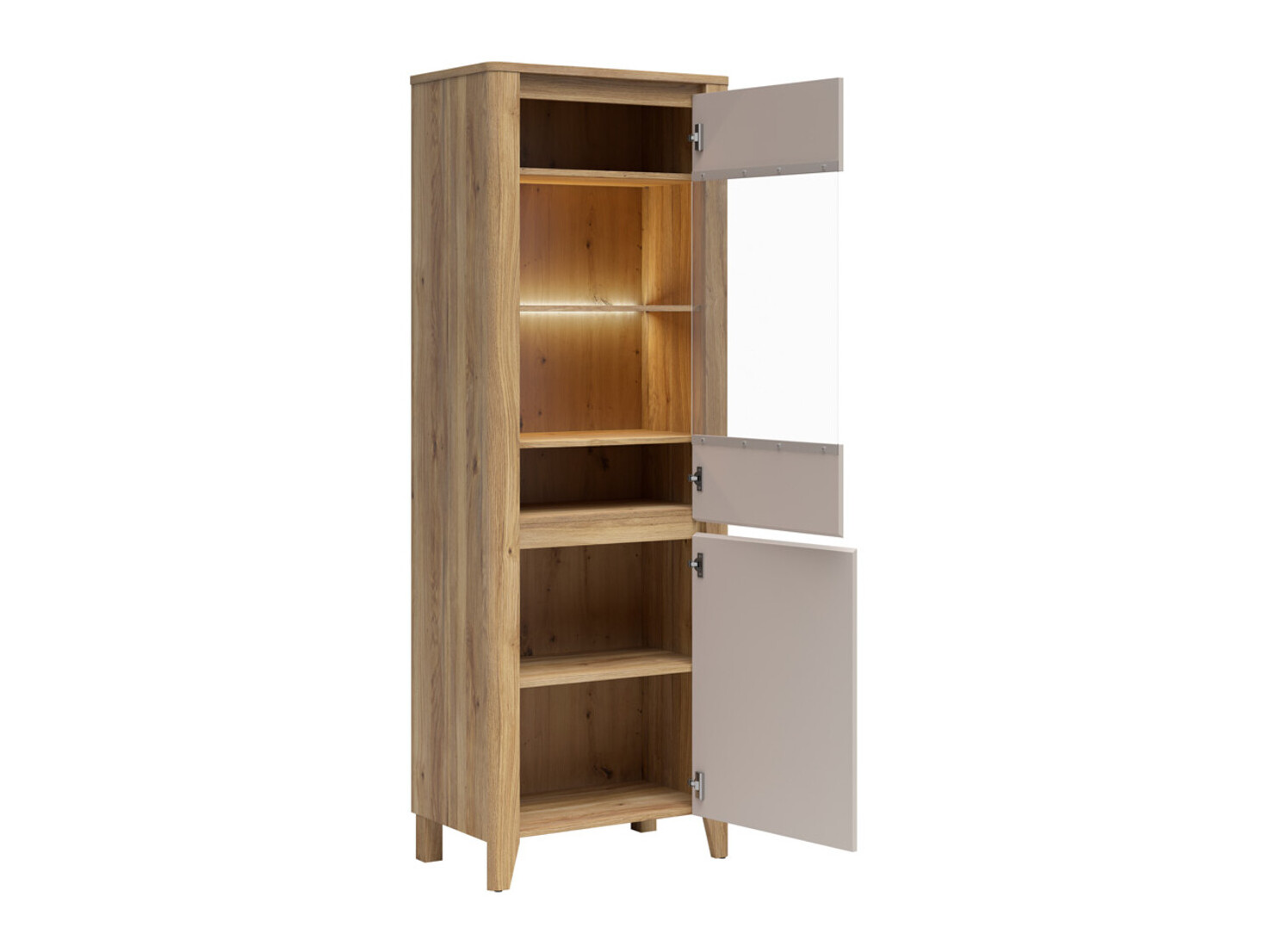 Scaffale Talduno 104 (Rovere chiaro + Cachemire)