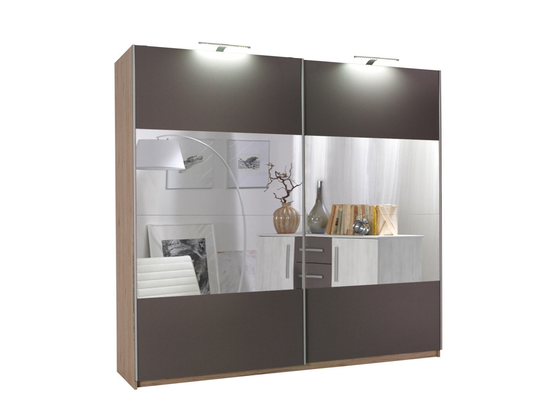 Armadio Murrieta 136 (Quercia sanremo + Grigio)