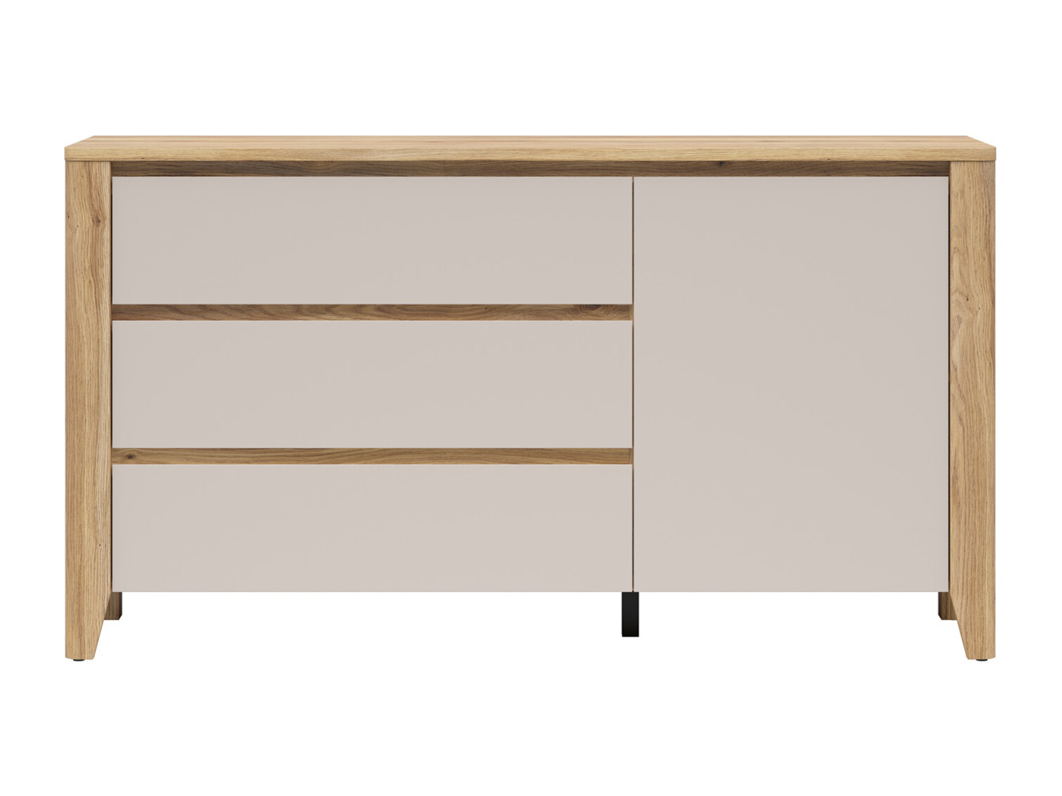 Cassettiera Talduno 105 (Rovere chiaro + Cachemire)