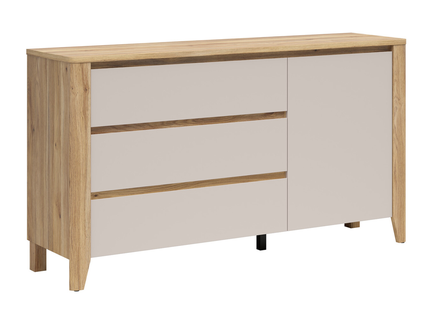 Cassettiera Talduno 105 (Rovere chiaro + Cachemire)