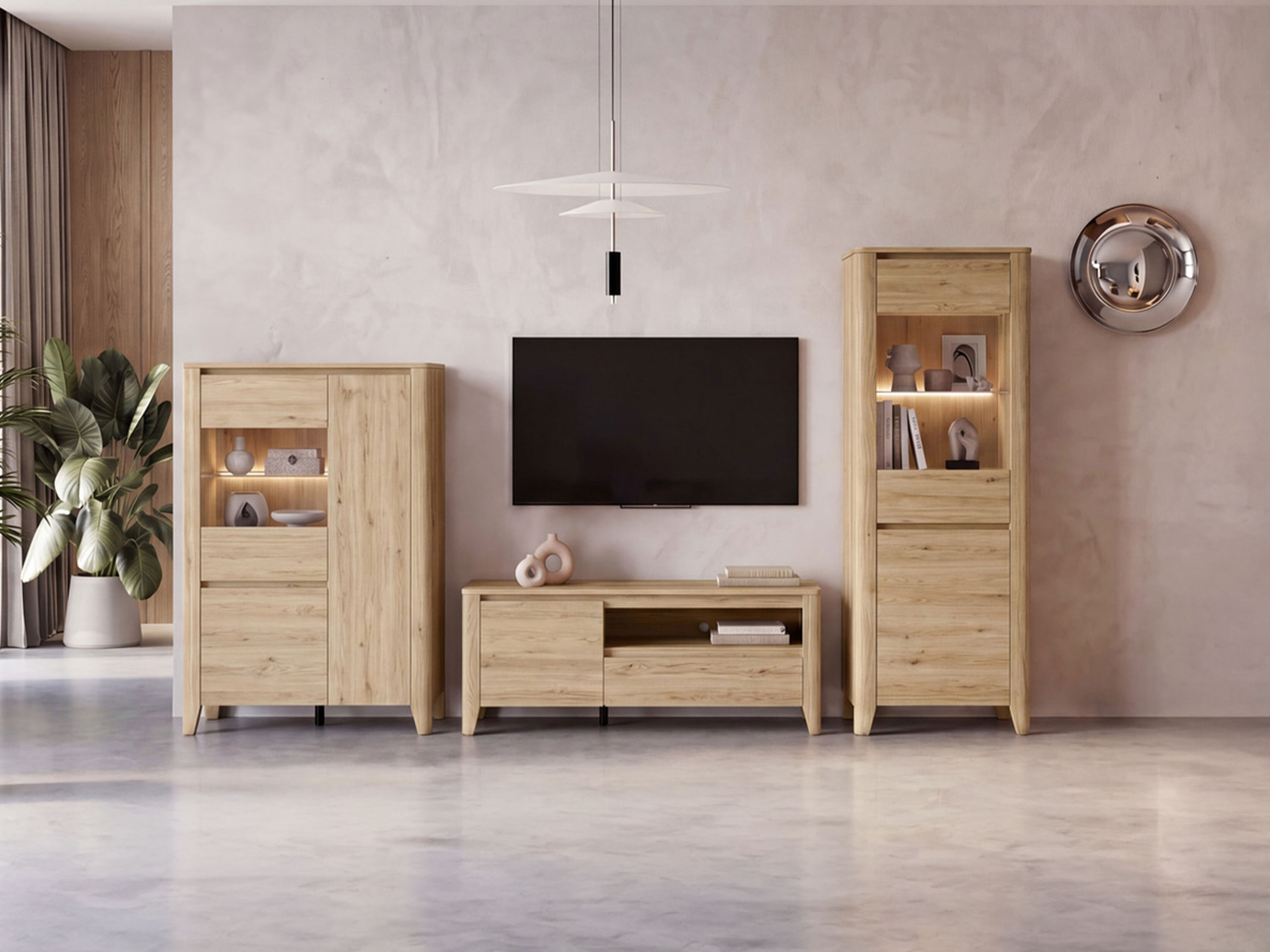 Parete attrezzata Talduno 108 (Rovere chiaro)