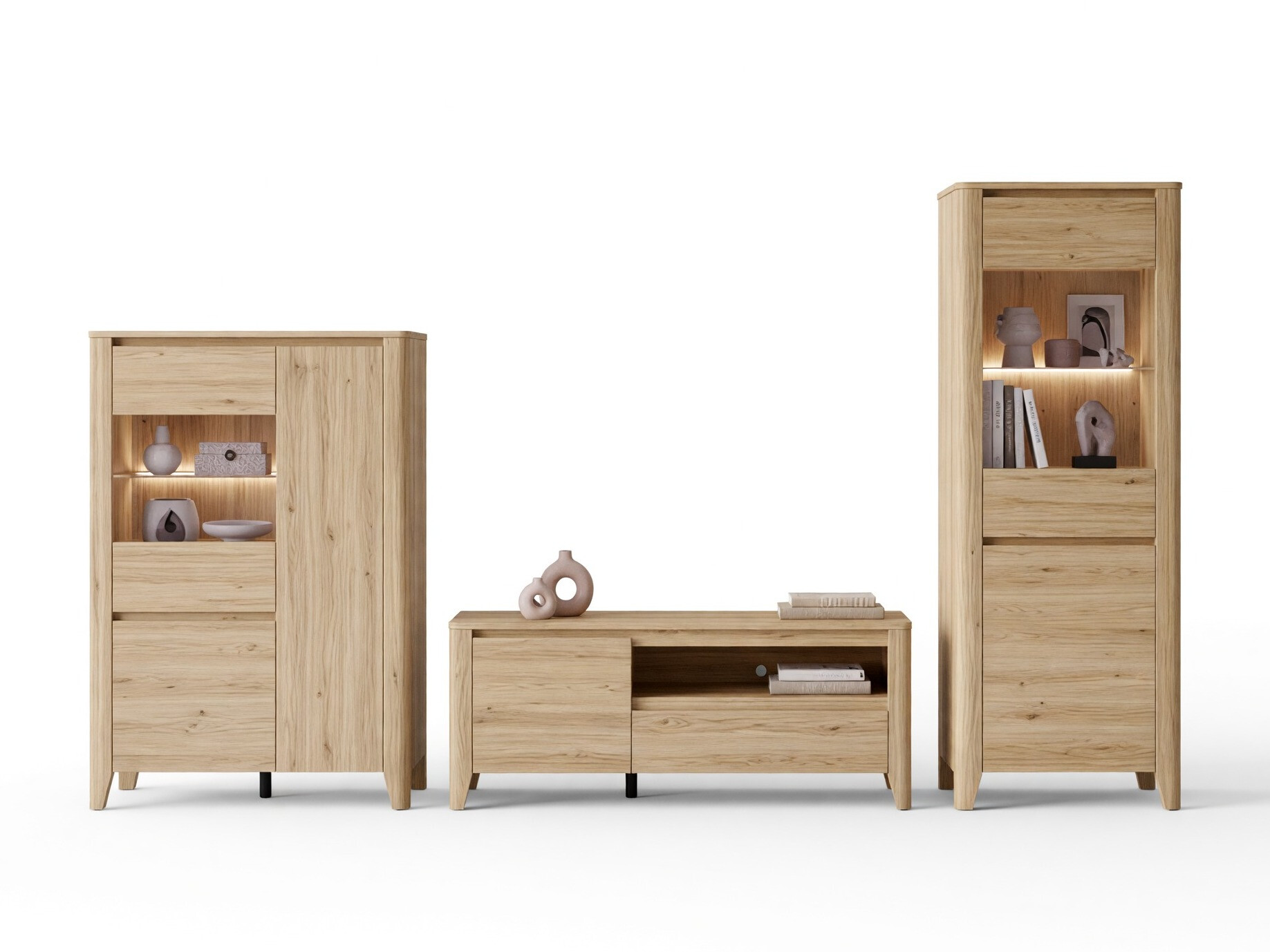 Parete attrezzata Talduno 108 (Rovere chiaro)